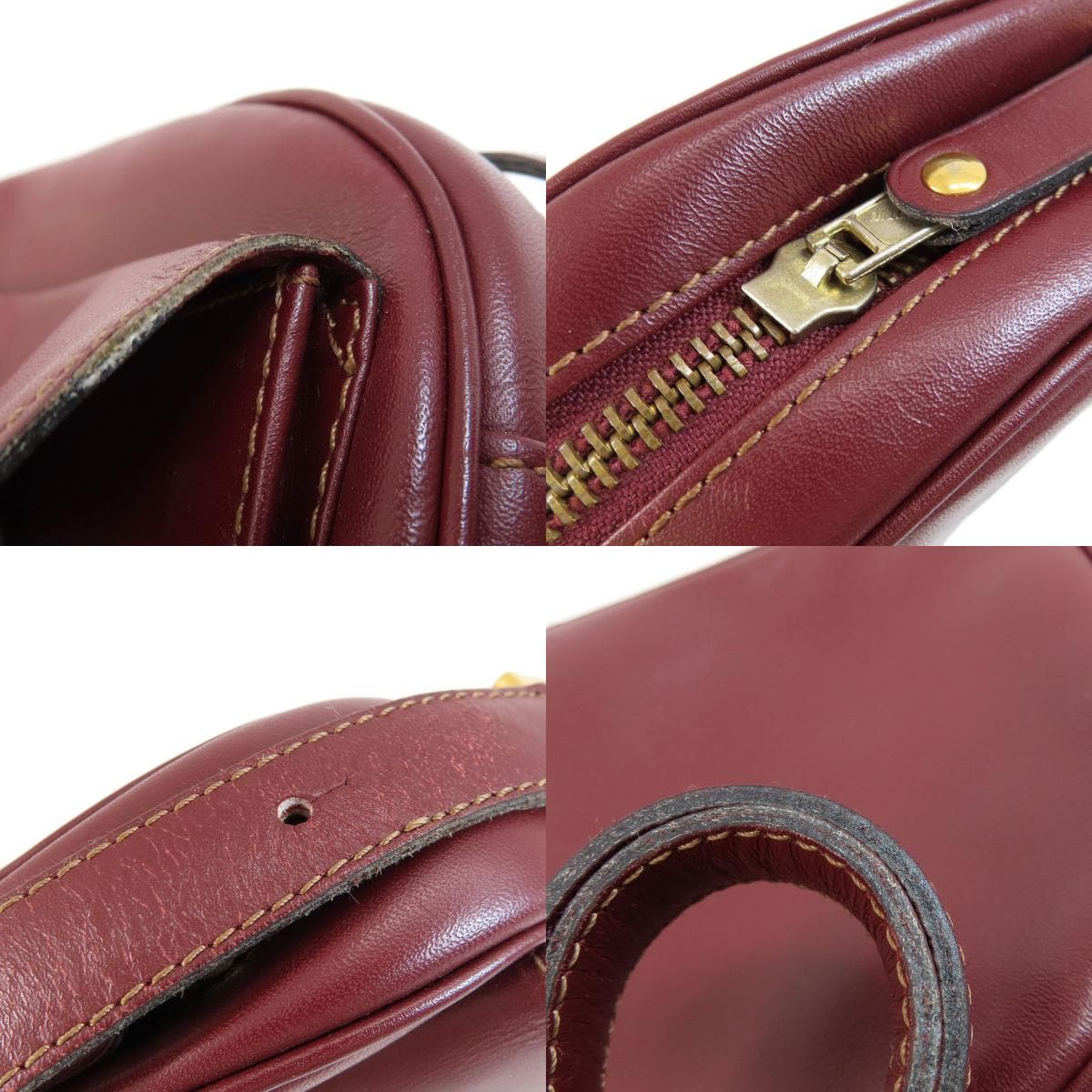 Cartier Must Line Shoulder Bag Leather Ladies [Used] [CARTIER] 8