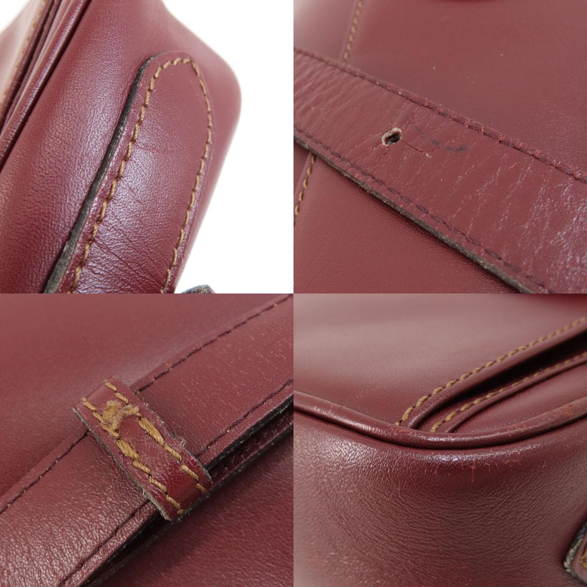 Cartier Must Line Shoulder Bag Leather Ladies [Used] [CARTIER] 9