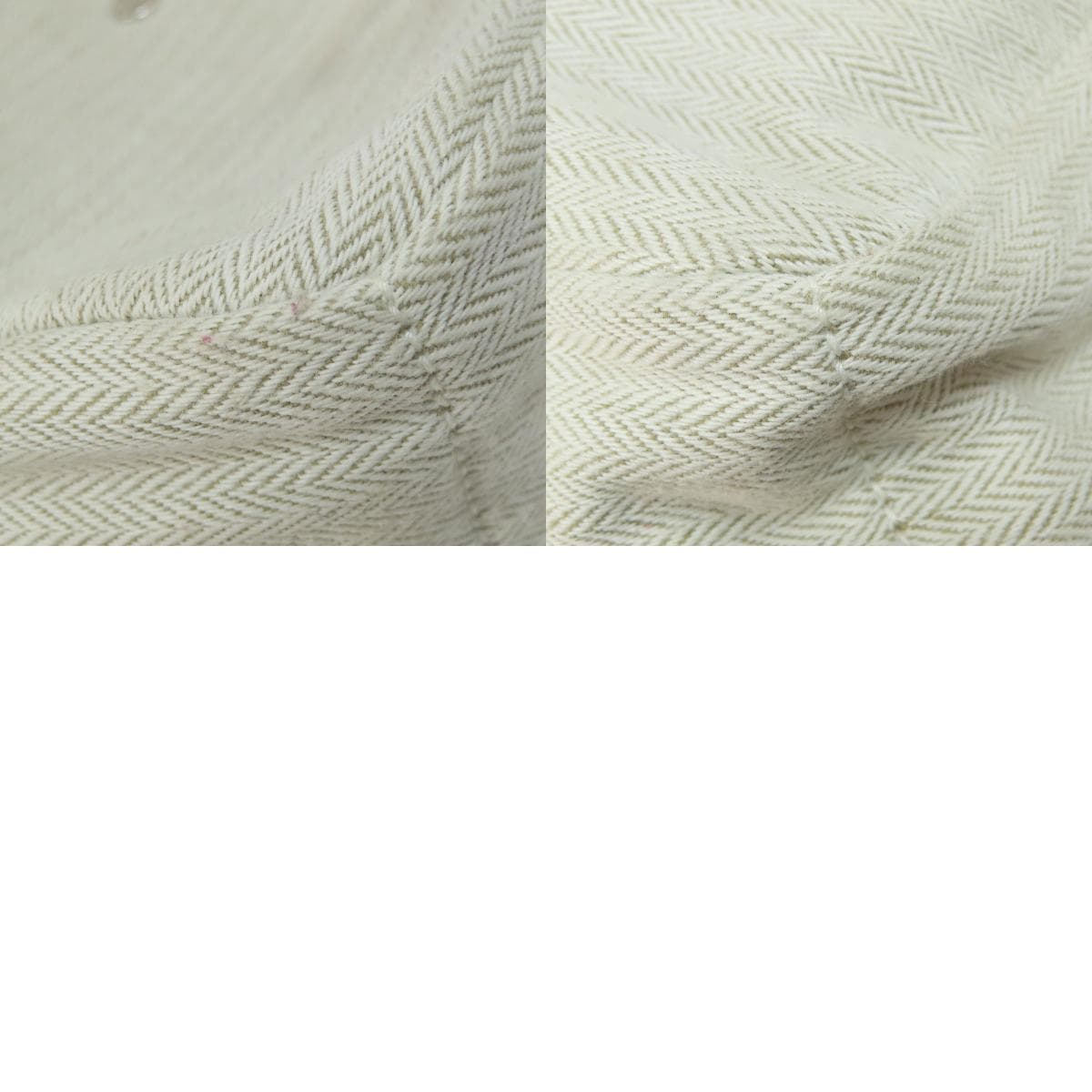 Hermes Foolbi 20 Cosmetic Pouch Toile Chevron Ladies [Used] [HERMES] 10