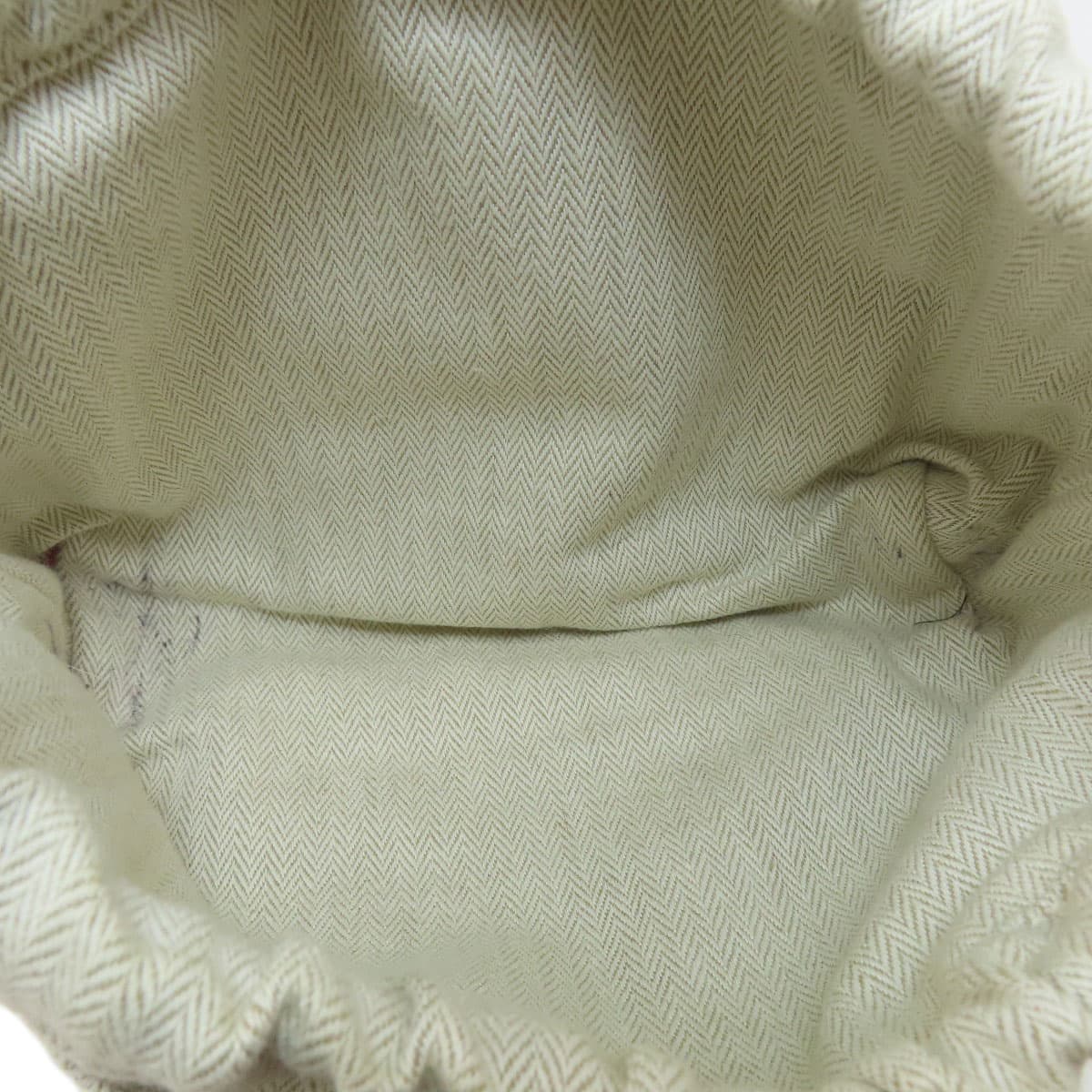 Hermes Foolbi 20 Cosmetic Pouch Toile Chevron Ladies [Used] [HERMES] 5