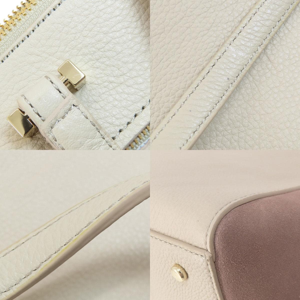 Kate Spade Logo Tote Bag Leather/Suede for Women [Used] [Kate Spade] 9