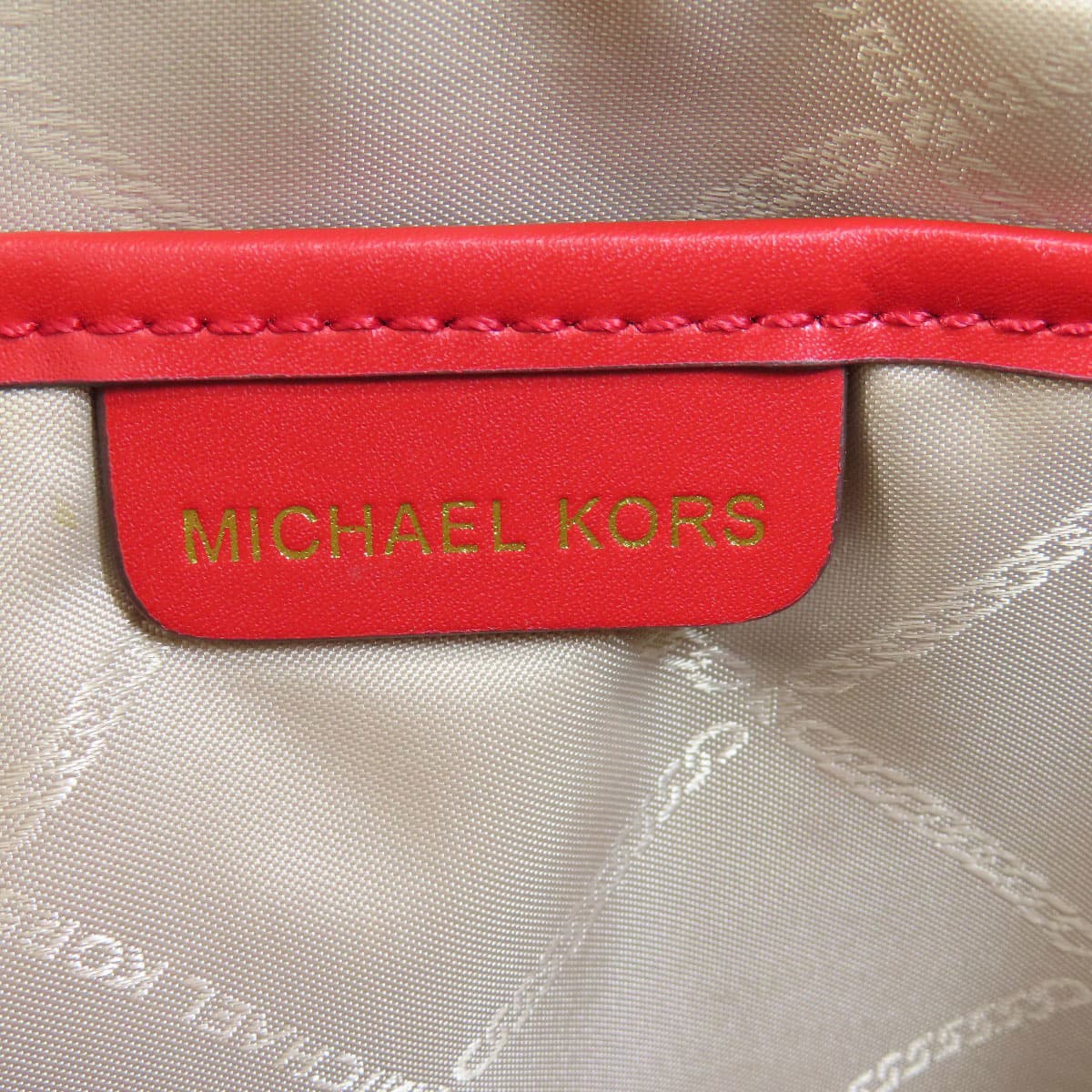 Michael Kors Stripe MK Signature Shoulder Bag PVC Women's [Used] [Michael Kors] 6