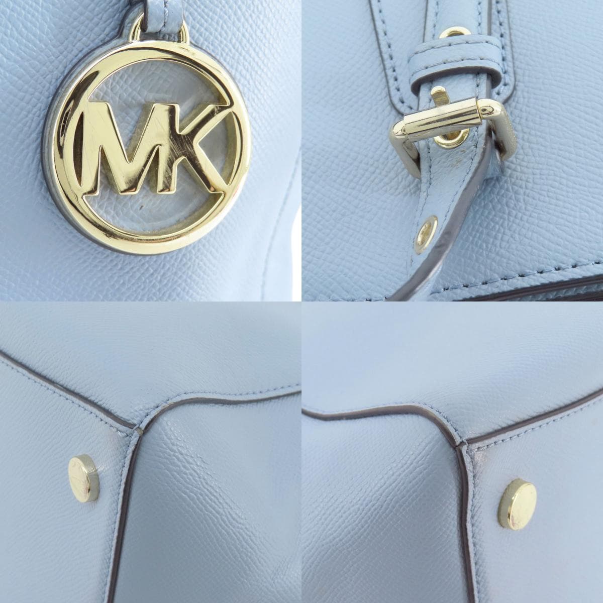 Michael Kors Logo Tote Bag Leather Women's [Used] [Michael Kors] 9