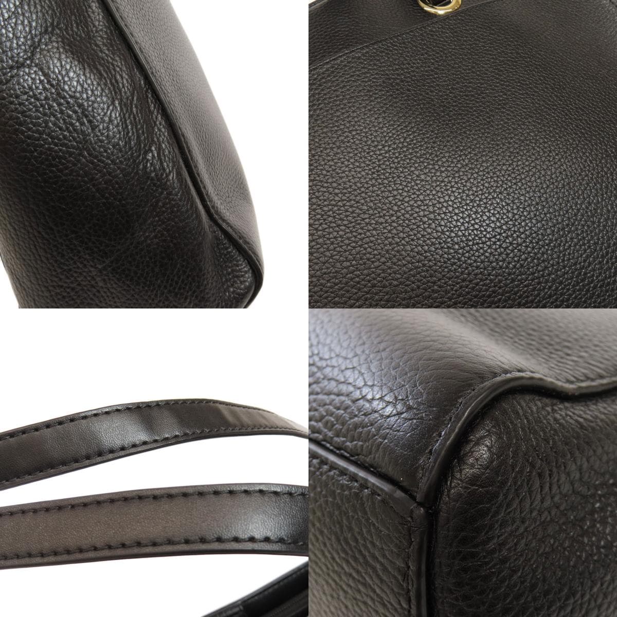 Michael Kors Logo Tote Bag Leather Women's [Used] [Michael Kors] 9