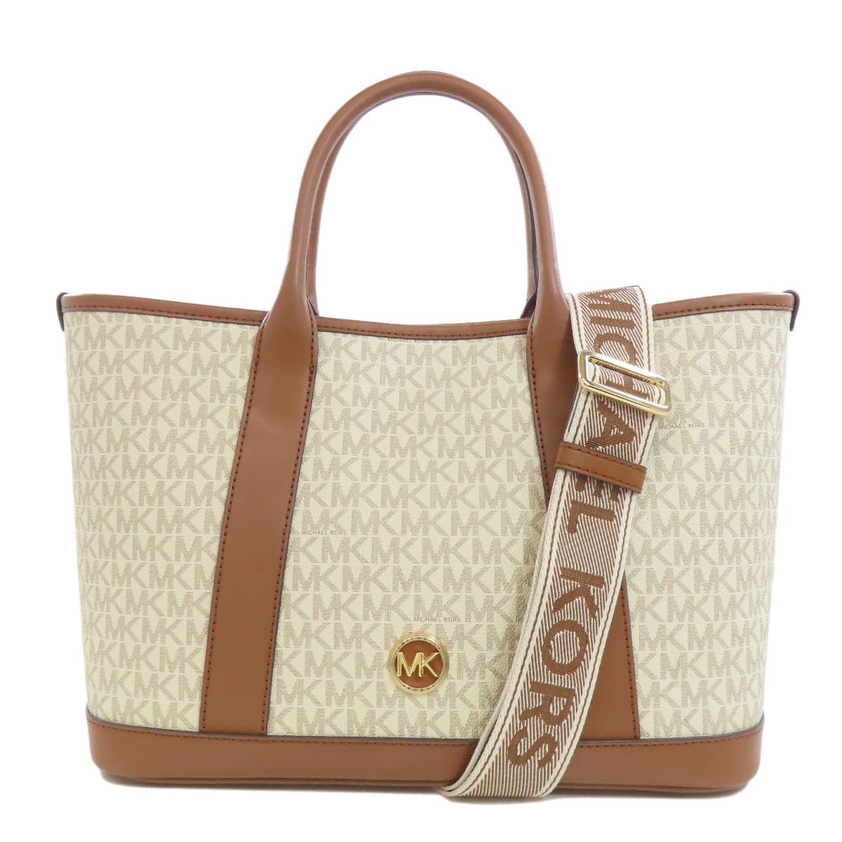 Michael Kors MK Signature 2WAY Tote Bag PVC Ladies [Used] [Michael Kors]