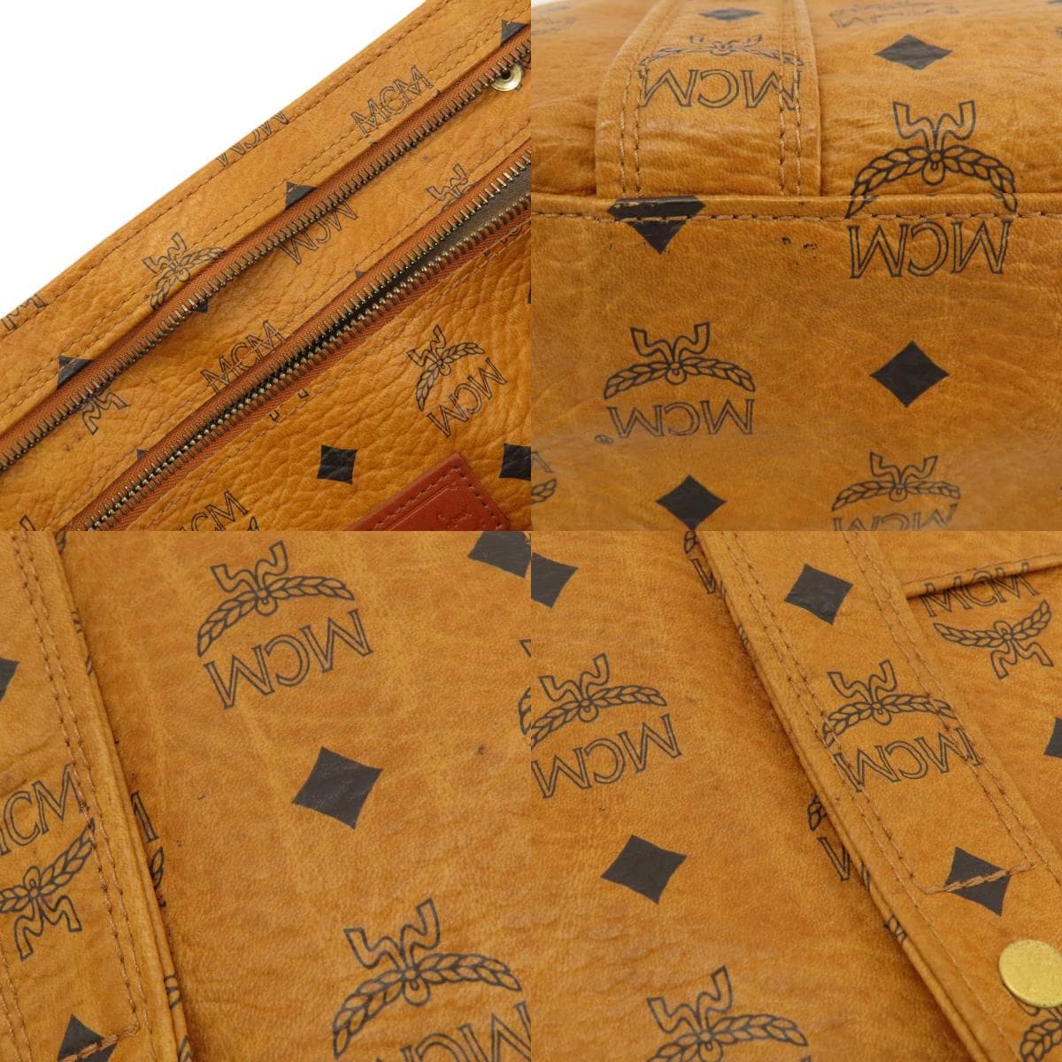 MCM Logo Design Shoulder Bag Leather Women's [Used] [MCM] 7