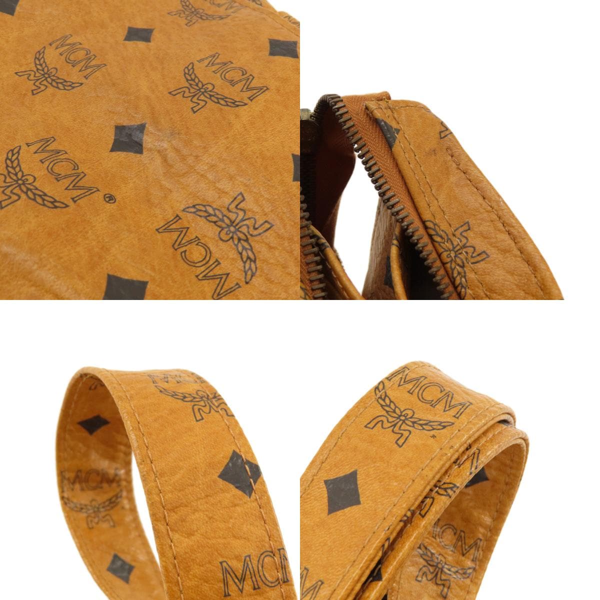 MCM Logo Design Shoulder Bag Leather Women's [Used] [MCM] 9