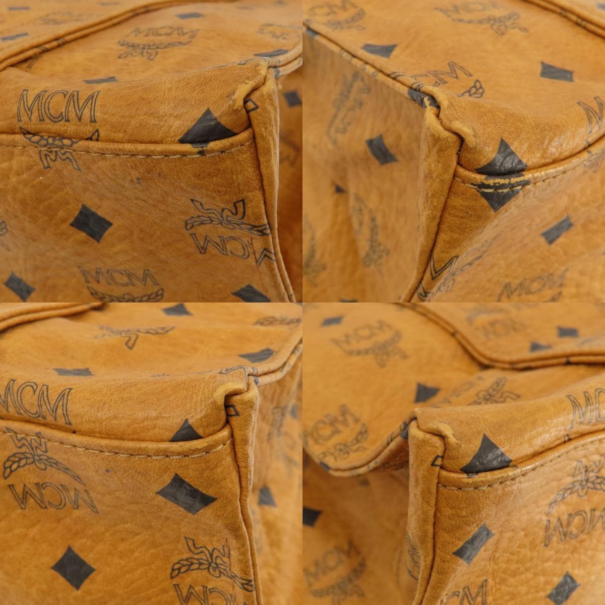 MCM Logo Design Shoulder Bag Leather Women's [Used] [MCM] 10