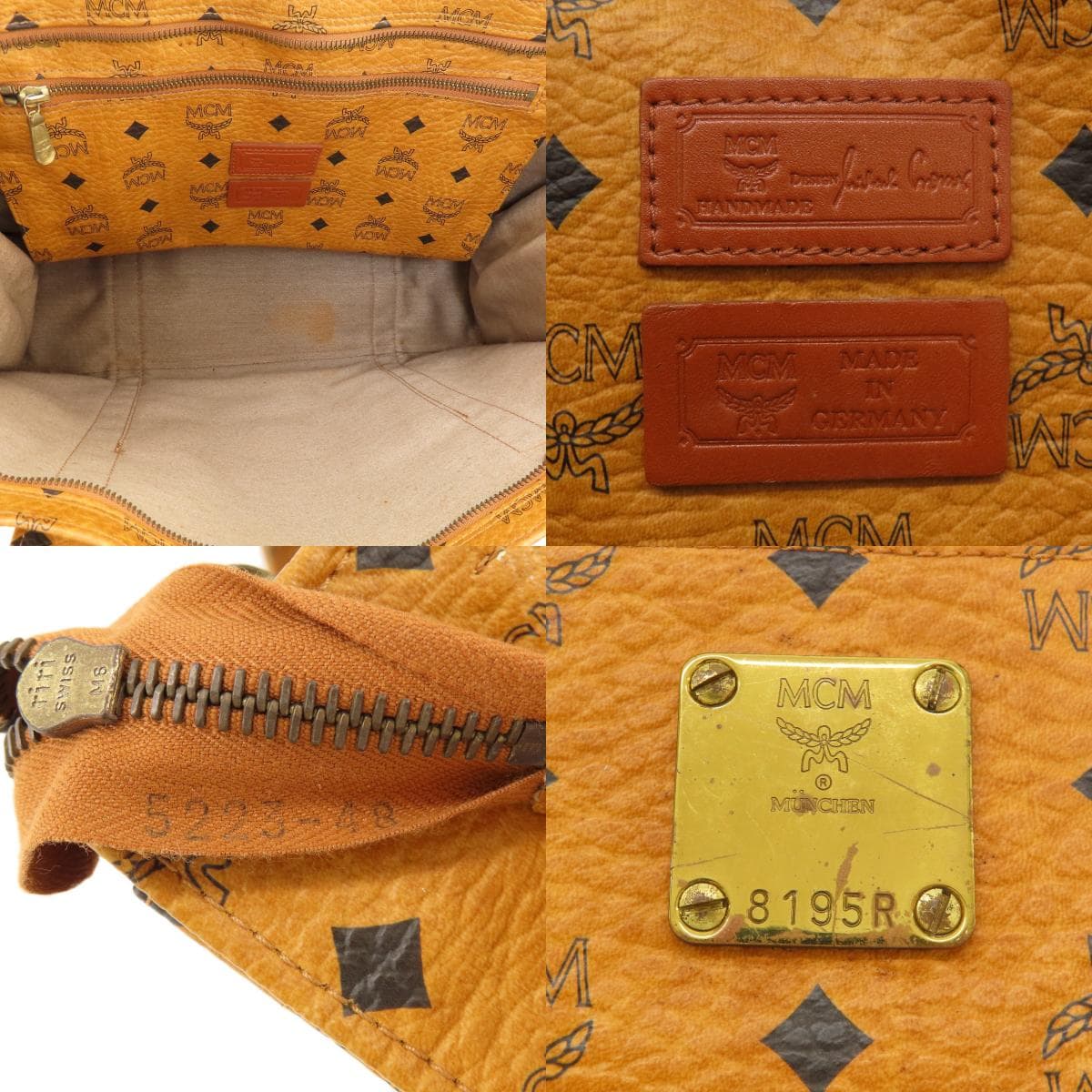 MCM Logo Design Shoulder Bag Leather Women's [Used] [MCM] 5