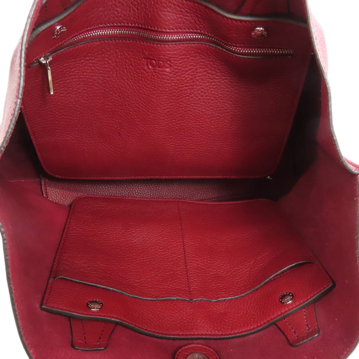 Tod's Simple Design Tote Bag Leather Ladies [Used] [TODS] 5