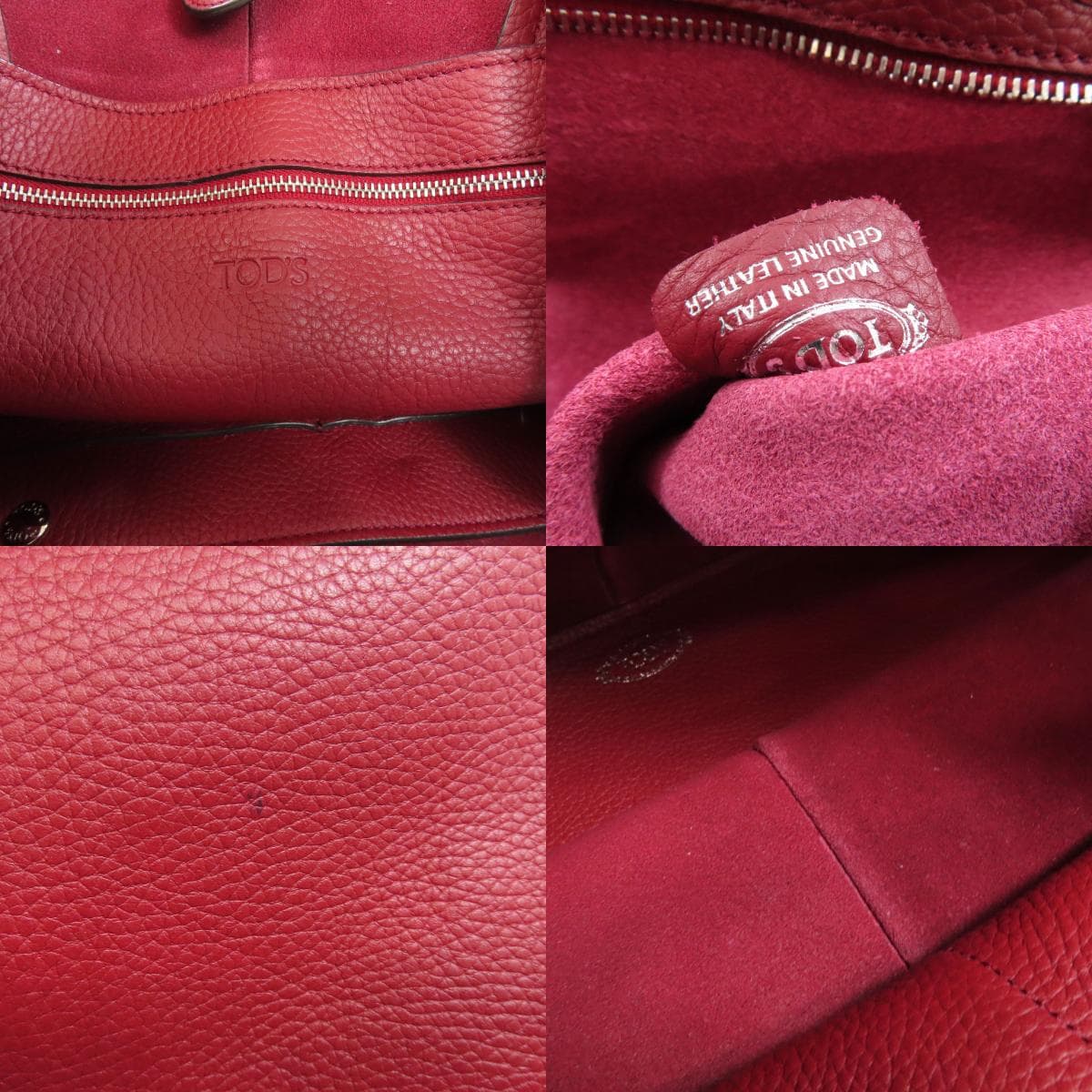 Tod's Simple Design Tote Bag Leather Ladies [Used] [TODS] 6