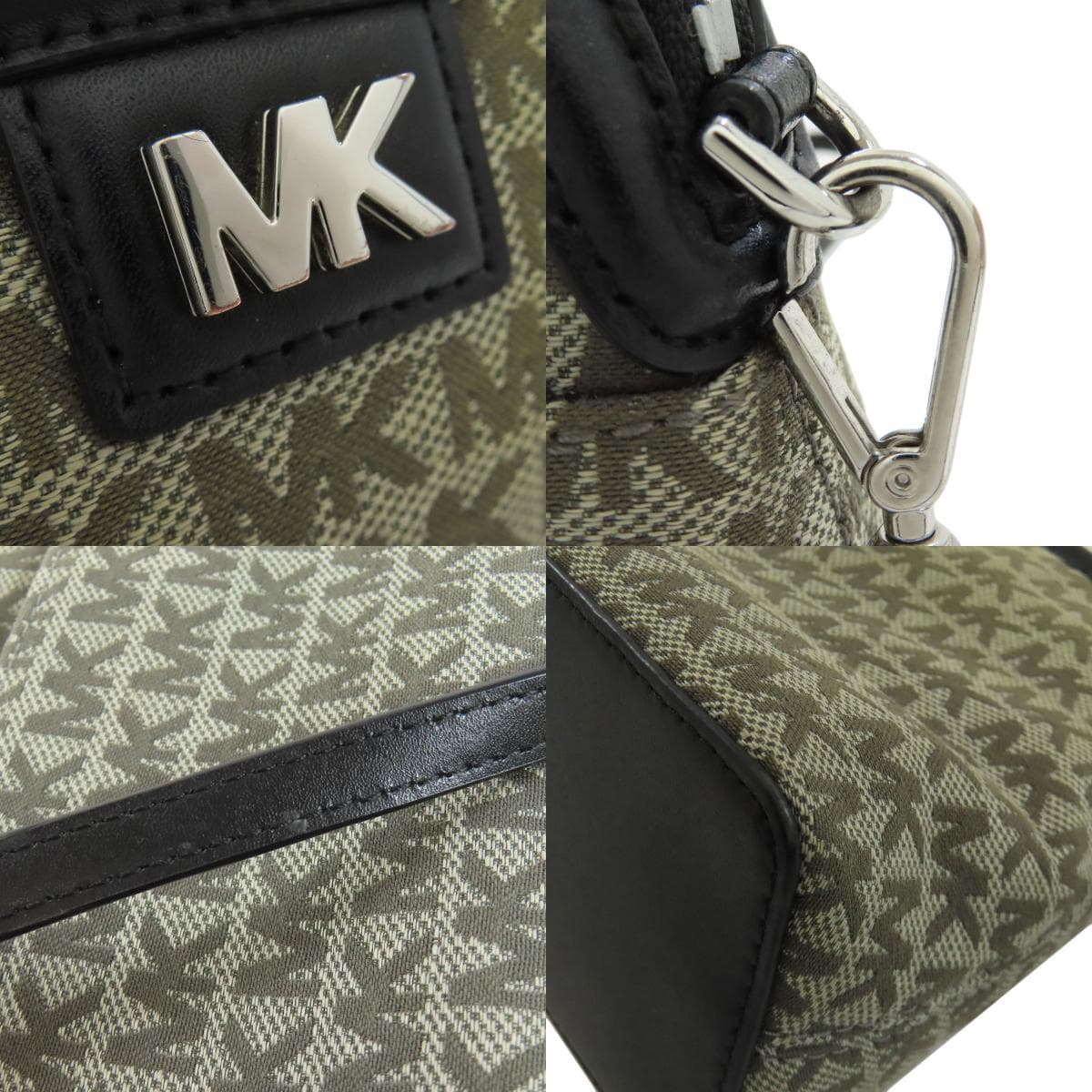 Michael Kors MK Signature Shoulder Bag Canvas/Leather Women's [Used] [Michael Kors] 9
