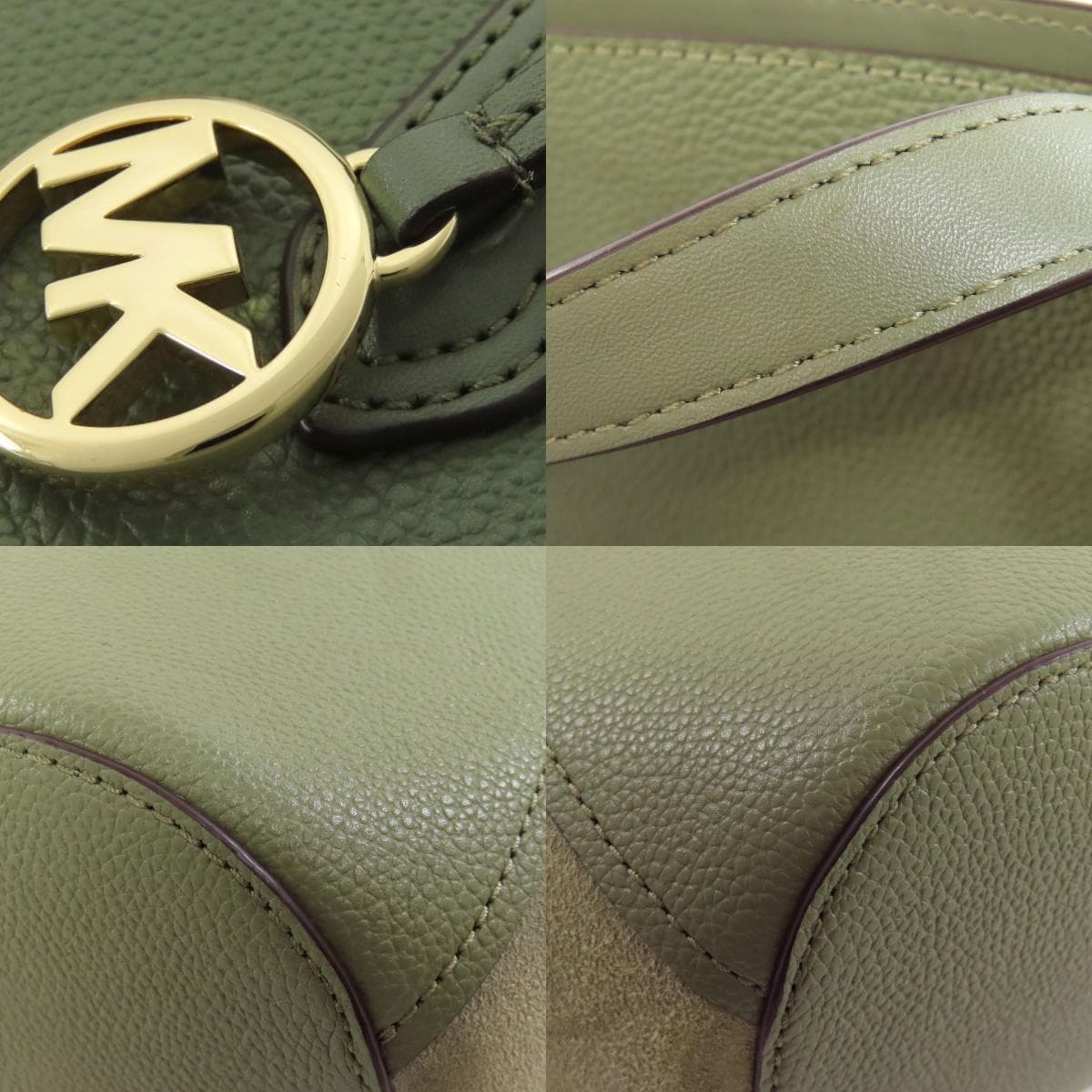 Michael Kors Logo Tote Bag Leather/Suede for Women [Used] [Michael Kors] 9