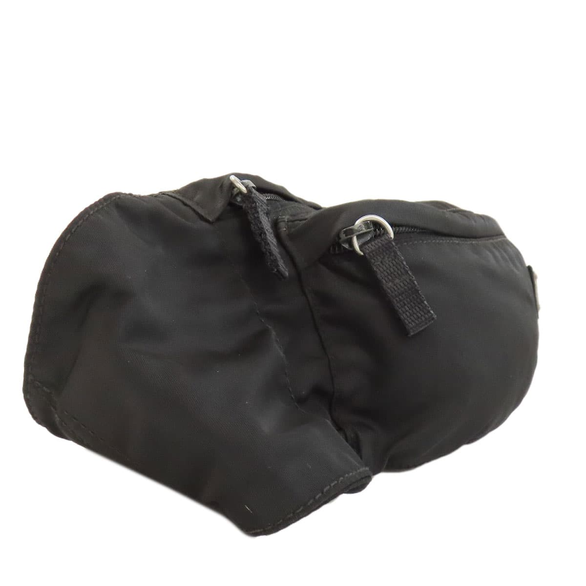 Prada logo metal fittings hip bag / waist bag made of nylon material for women [Used] [PRADA] 3