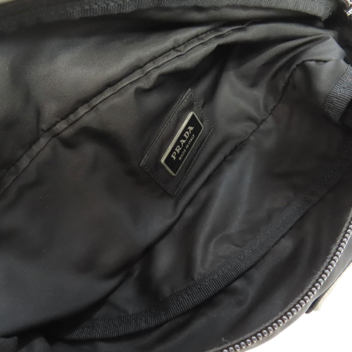 Prada logo metal fittings hip bag / waist bag made of nylon material for women [Used] [PRADA] 5