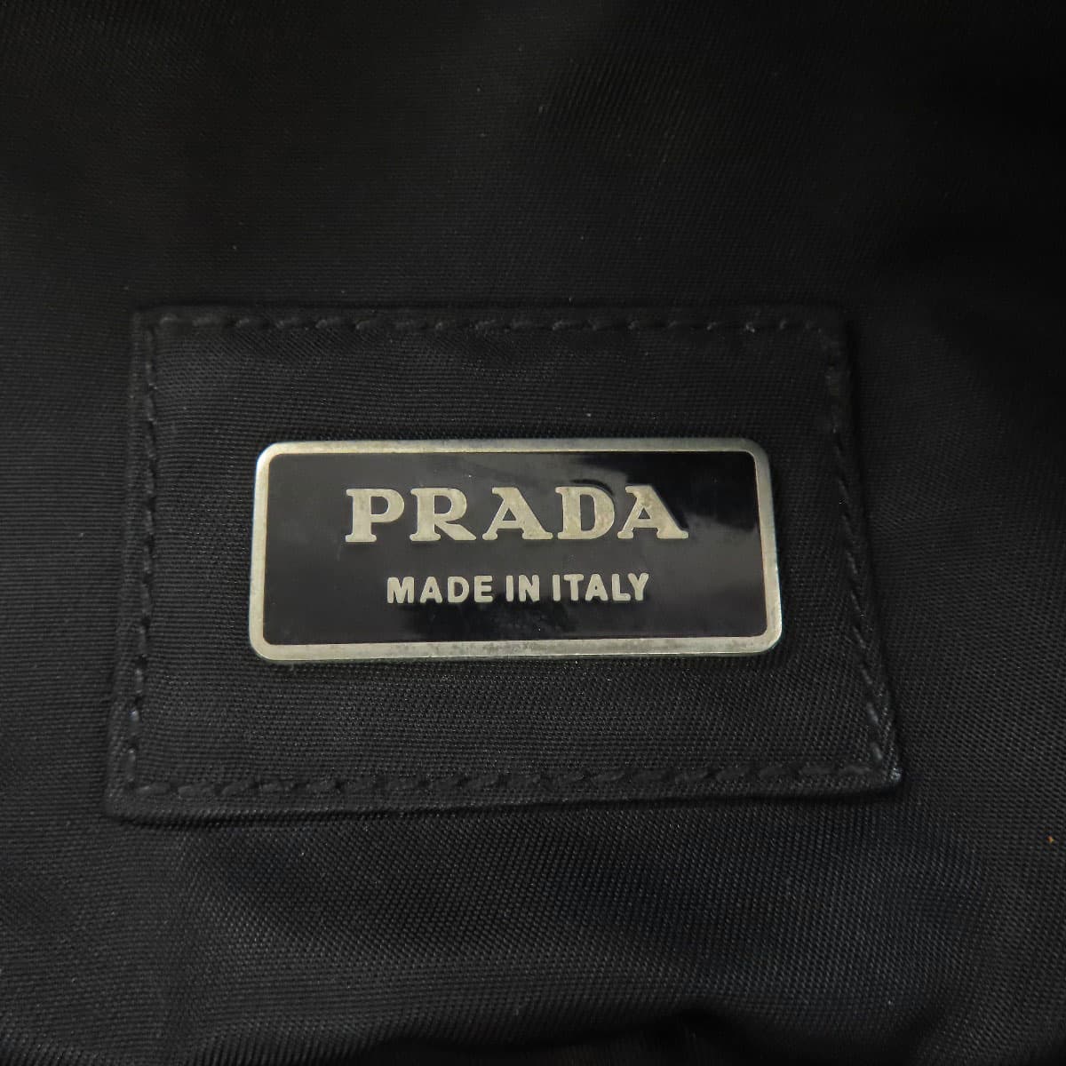 Prada logo metal fittings hip bag / waist bag made of nylon material for women [Used] [PRADA] 7