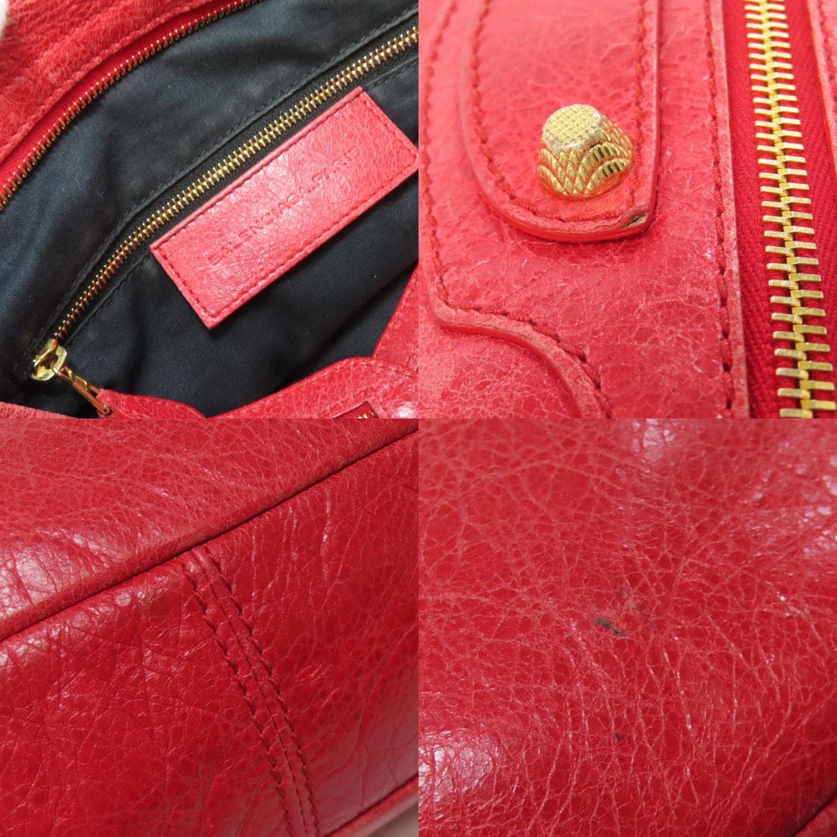 Balenciaga Giant Town Handbag Leather for Women [Used] [BALENCIAGA] 5