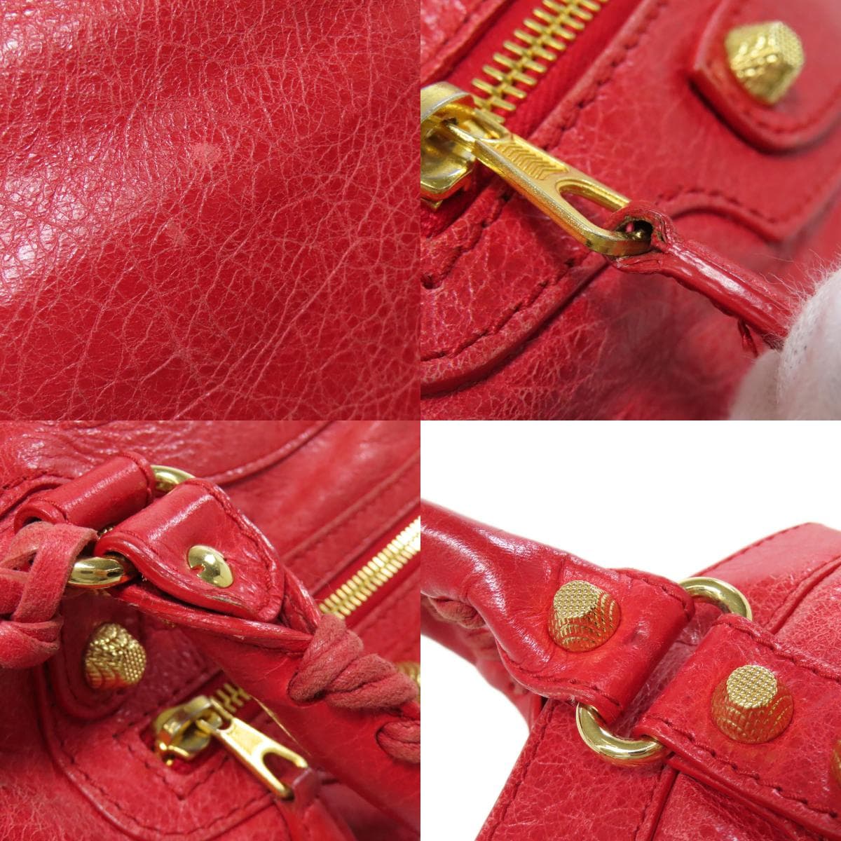 Balenciaga Giant Town Handbag Leather for Women [Used] [BALENCIAGA] 7