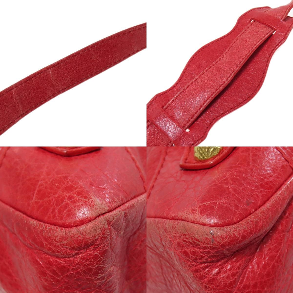 Balenciaga Giant Town Handbag Leather for Women [Used] [BALENCIAGA] 9