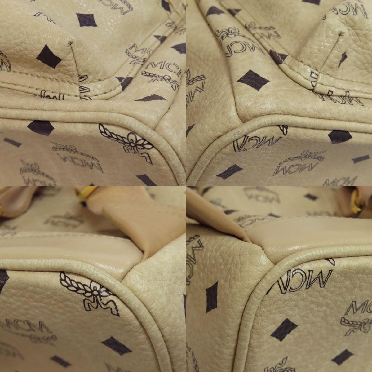 MCM Logo Backpack/Daypack PVC for Women [Used] [MCM] 10