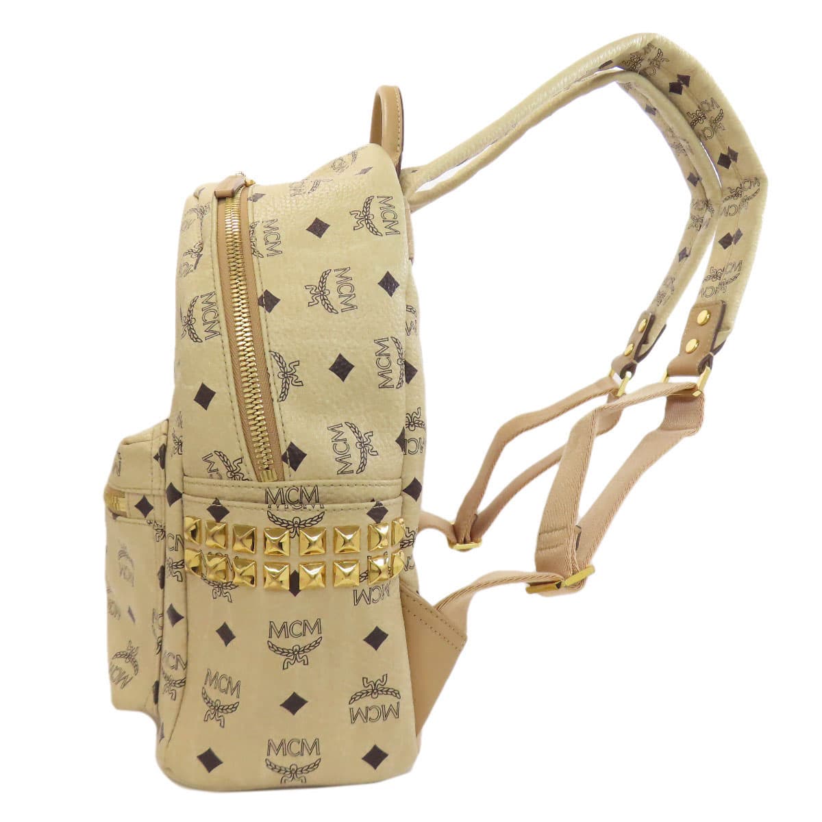 MCM Logo Backpack/Daypack PVC for Women [Used] [MCM] 3