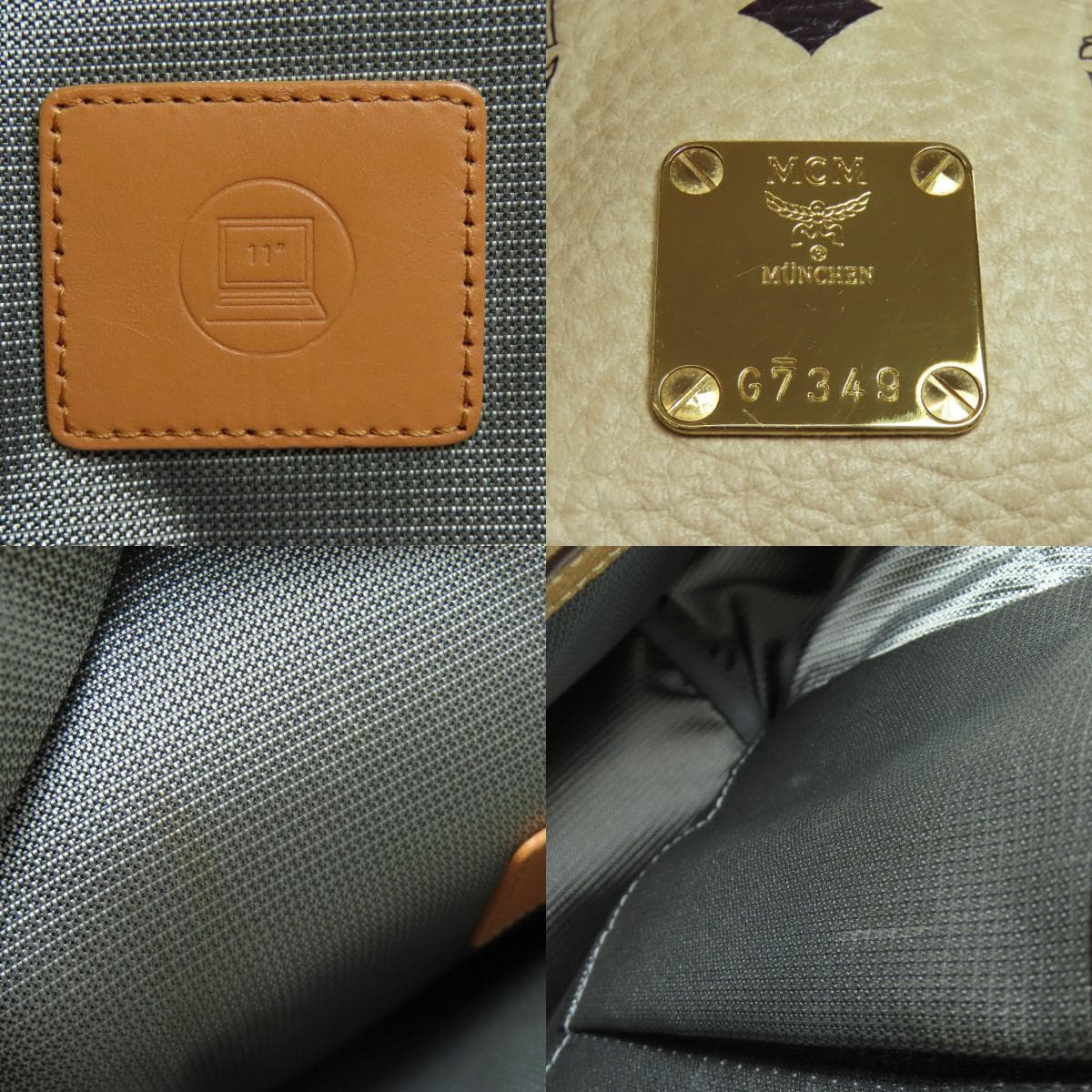 MCM Logo Backpack/Daypack PVC for Women [Used] [MCM] 7