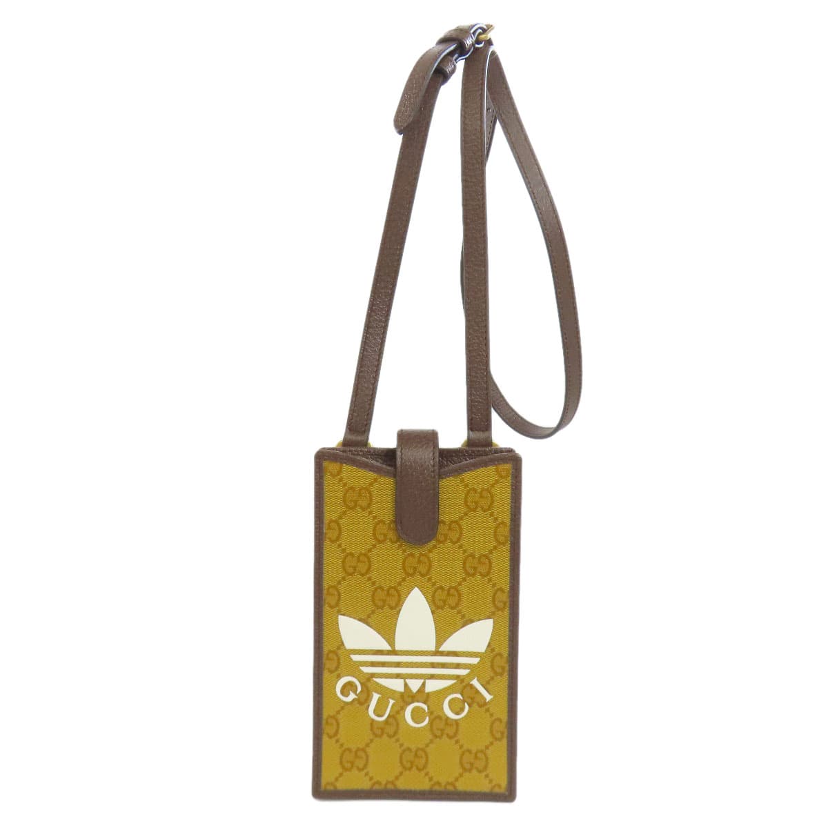 Gucci 702203 GG Crystal Adidas Collaboration Phone Pouch Accessory Pouch PVC Ladies [Used] [GUCCI] 702203