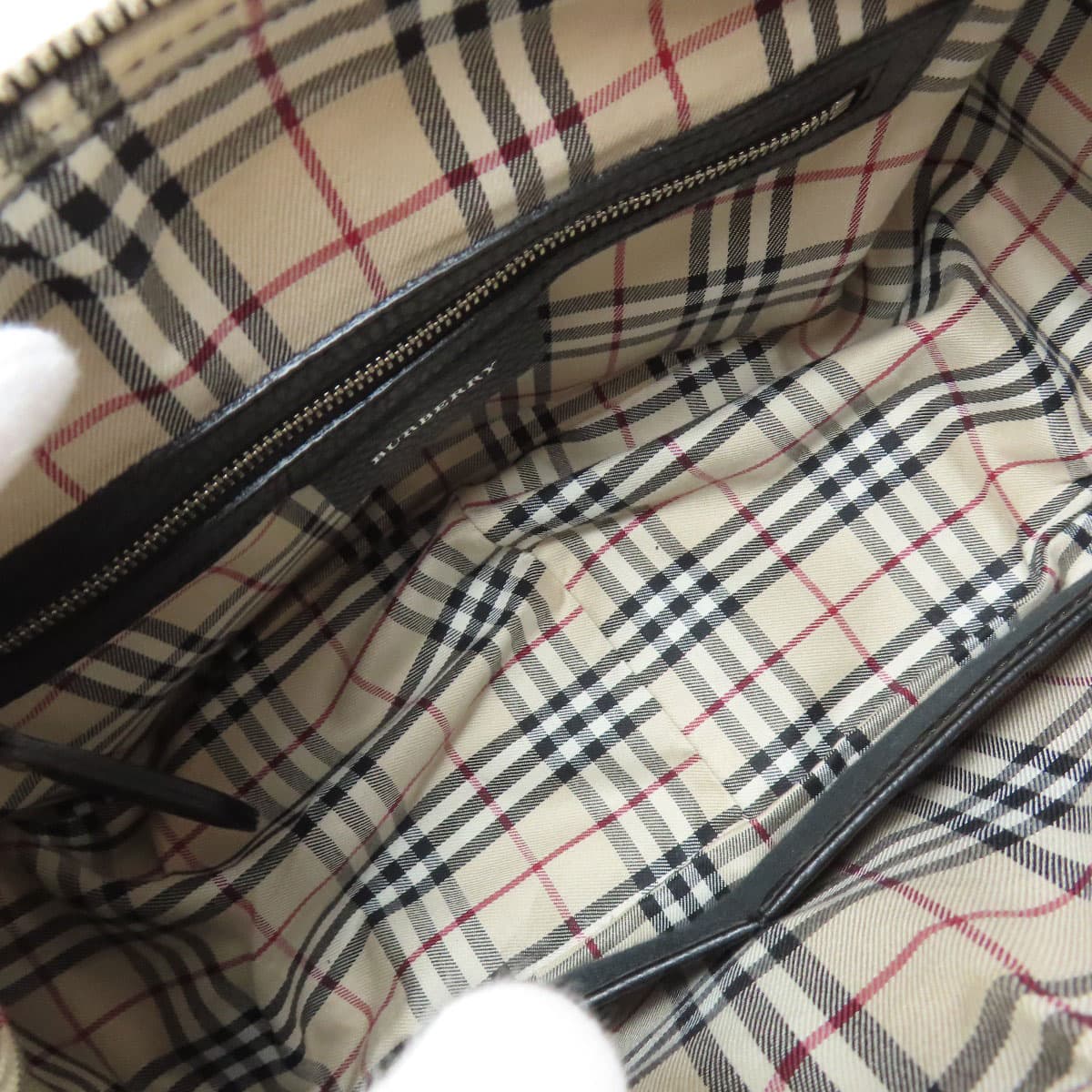 Burberry Mini Boston Bag Tote Bag Leather Ladies [Used] [BURBERRY] 5