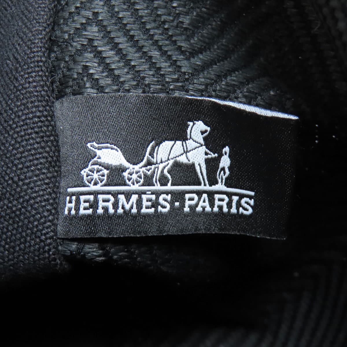 Hermès Logo Accessory Pouch Cotton Ladies [Used] [HERMES] 6