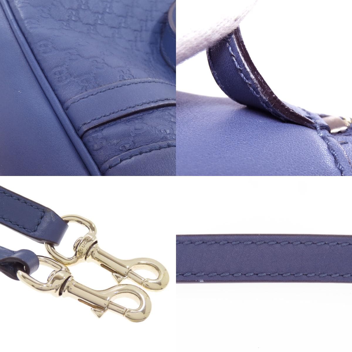 Gucci 309617 GG Signature Micro Guccissima 2WAY Handbag Leather Ladies [Used] [GUCCI] 309617 8