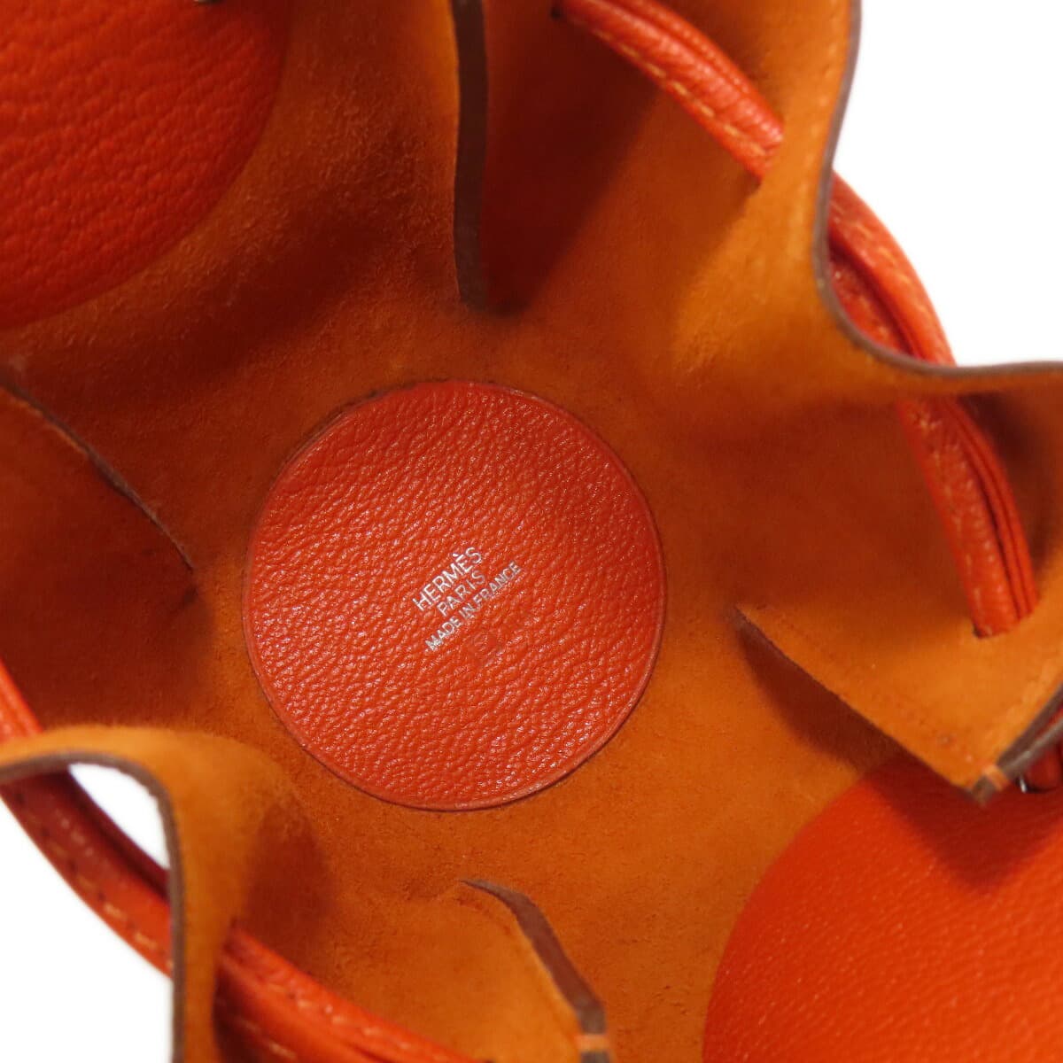 Hermès Vespa Pouch Accessory Pouch Chevre Ladies [Used] [HERMES] 5