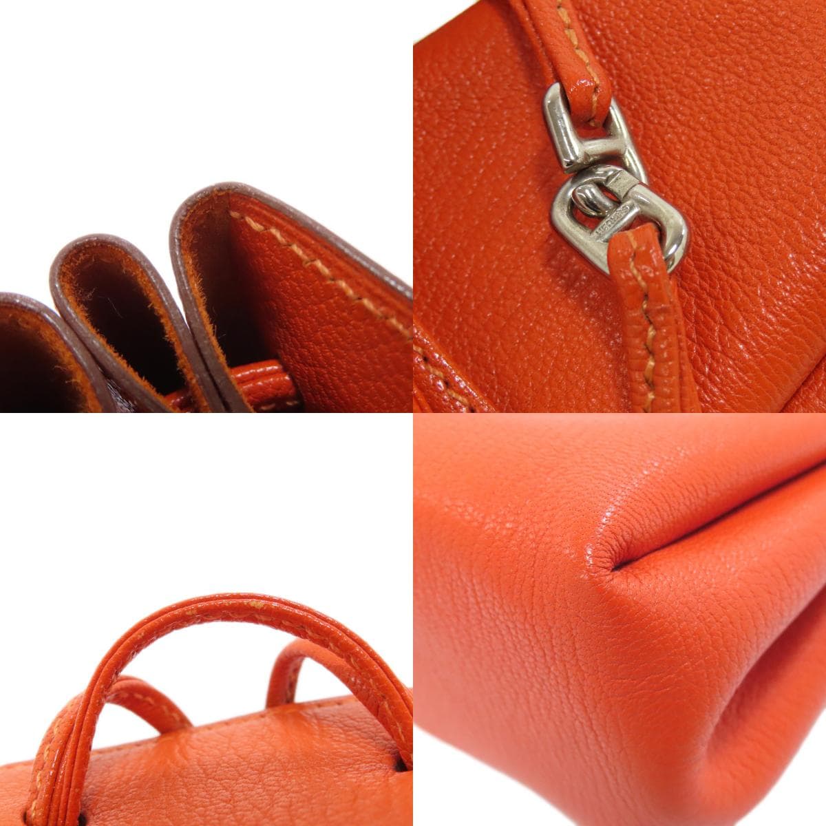 Hermès Vespa Pouch Accessory Pouch Chevre Ladies [Used] [HERMES] 9