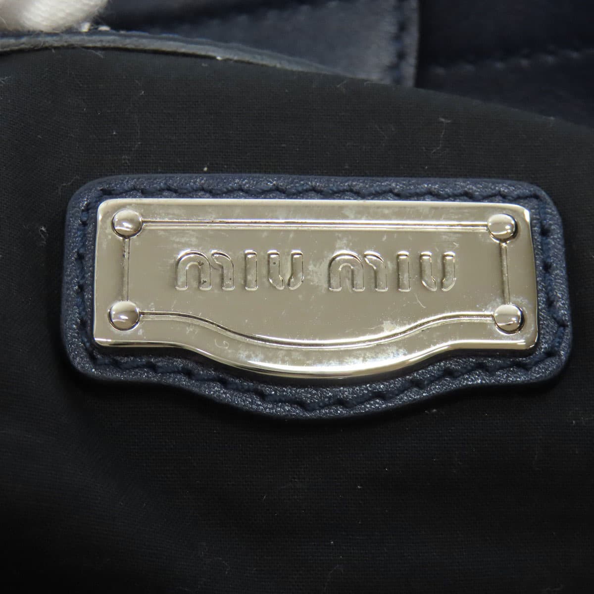 Miu Miu Logo Tote Bag Leather Women's [Used] [MIUMIU] 6