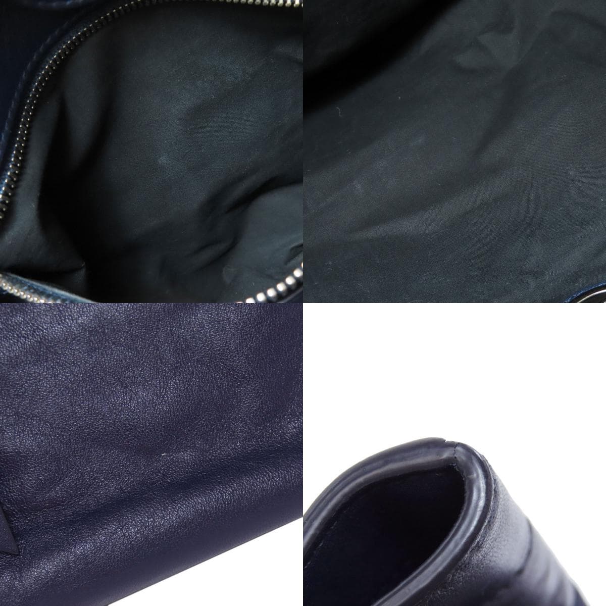 Miu Miu Logo Tote Bag Leather Women's [Used] [MIUMIU] 8