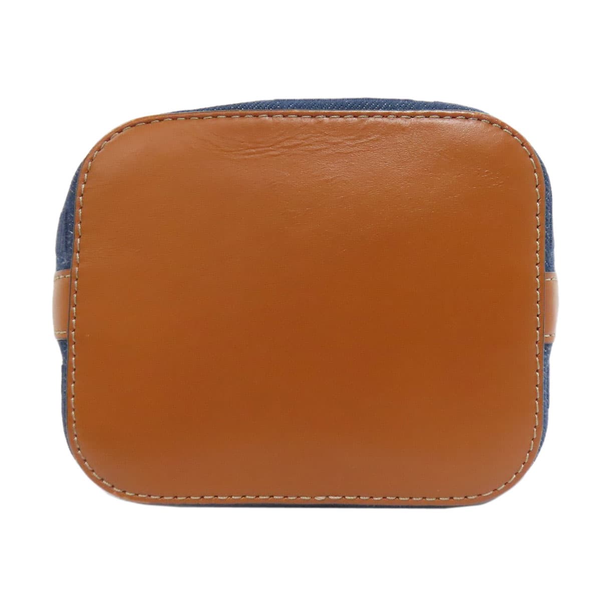 Fendi Mont Trezo Mini Drawstring Shoulder Bag Denim Ladies [Used] [FENDI] 4