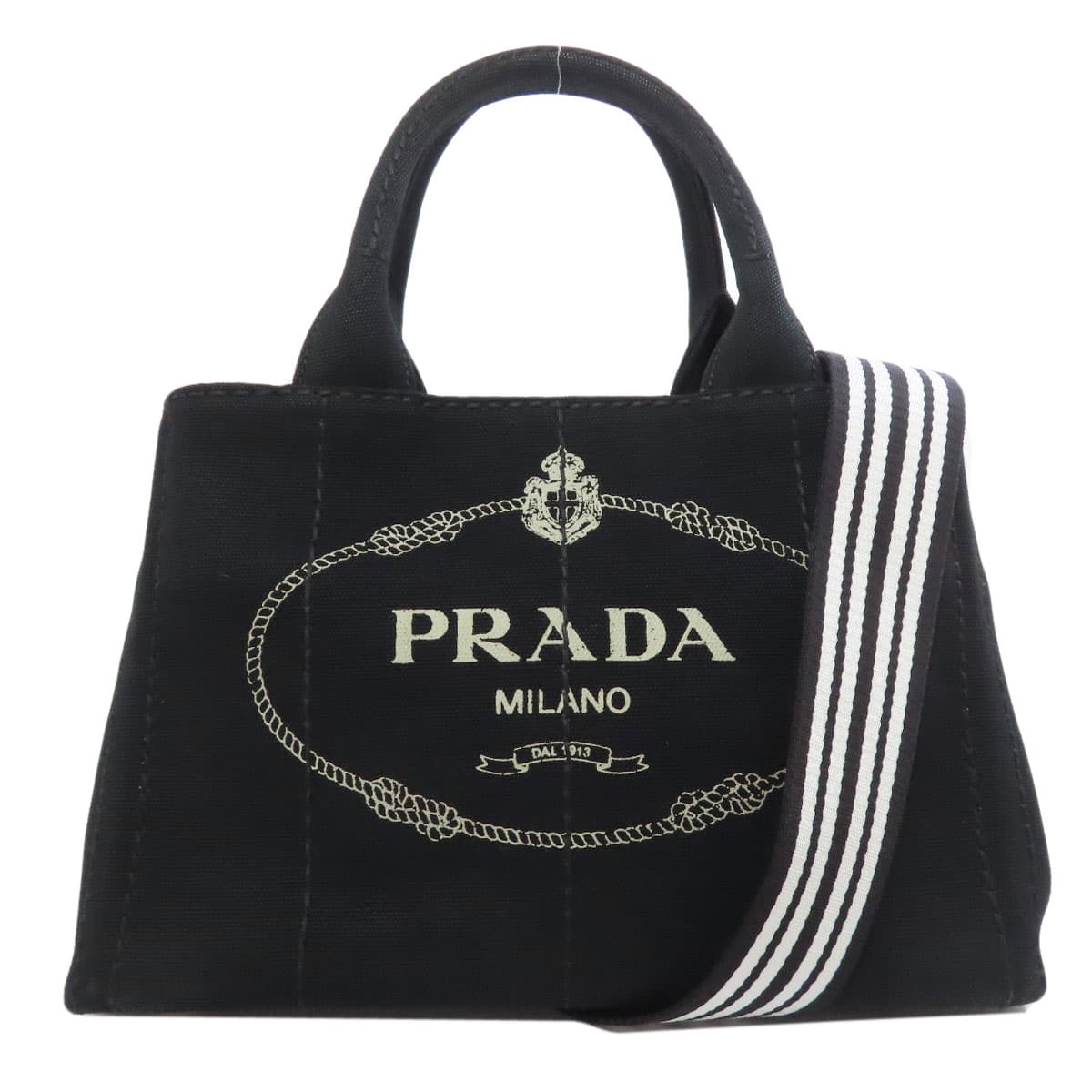 Prada Kanapa Mini 2WAY Handbag Canvas Ladies [Used] [PRADA]