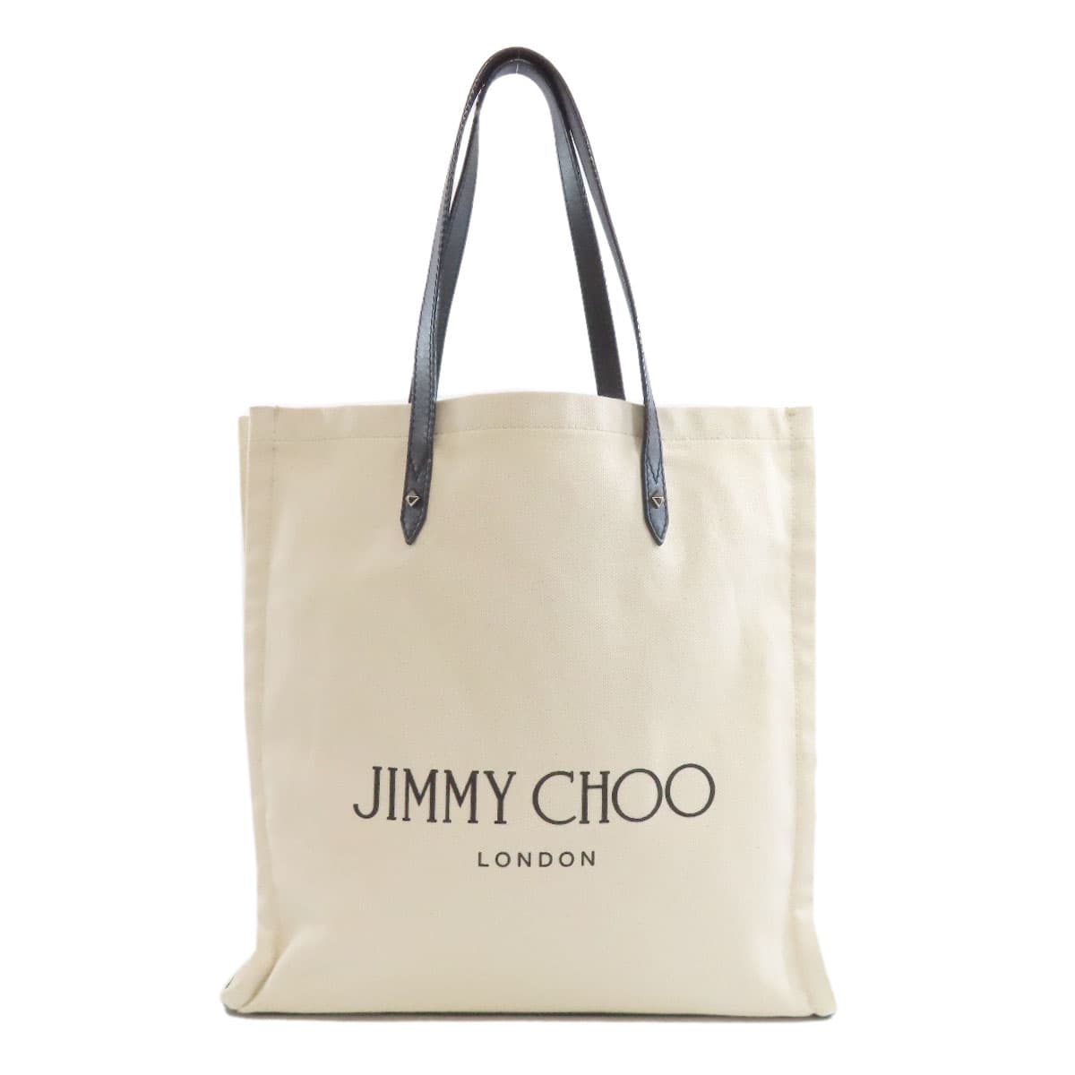 Jimmy Choo Logo Tote Bag Canvas Ladies [Used] [Jimmy Choo]