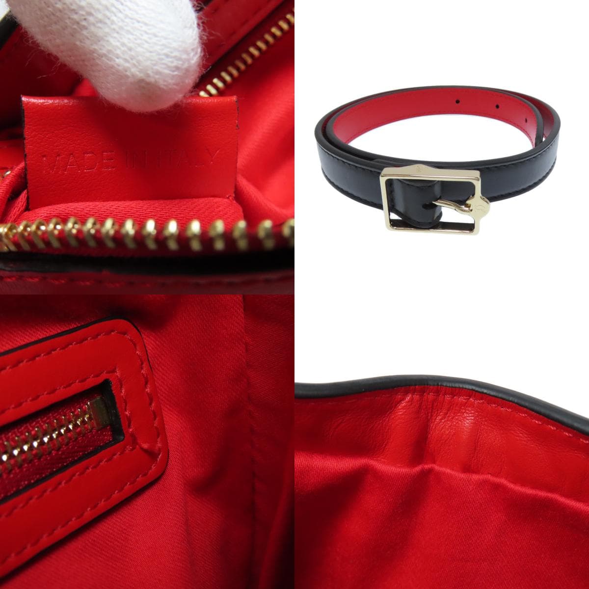 Christian Louboutin Studded One-Shoulder Handbag Leather Women's [Used] [Christian Louboutin] 7