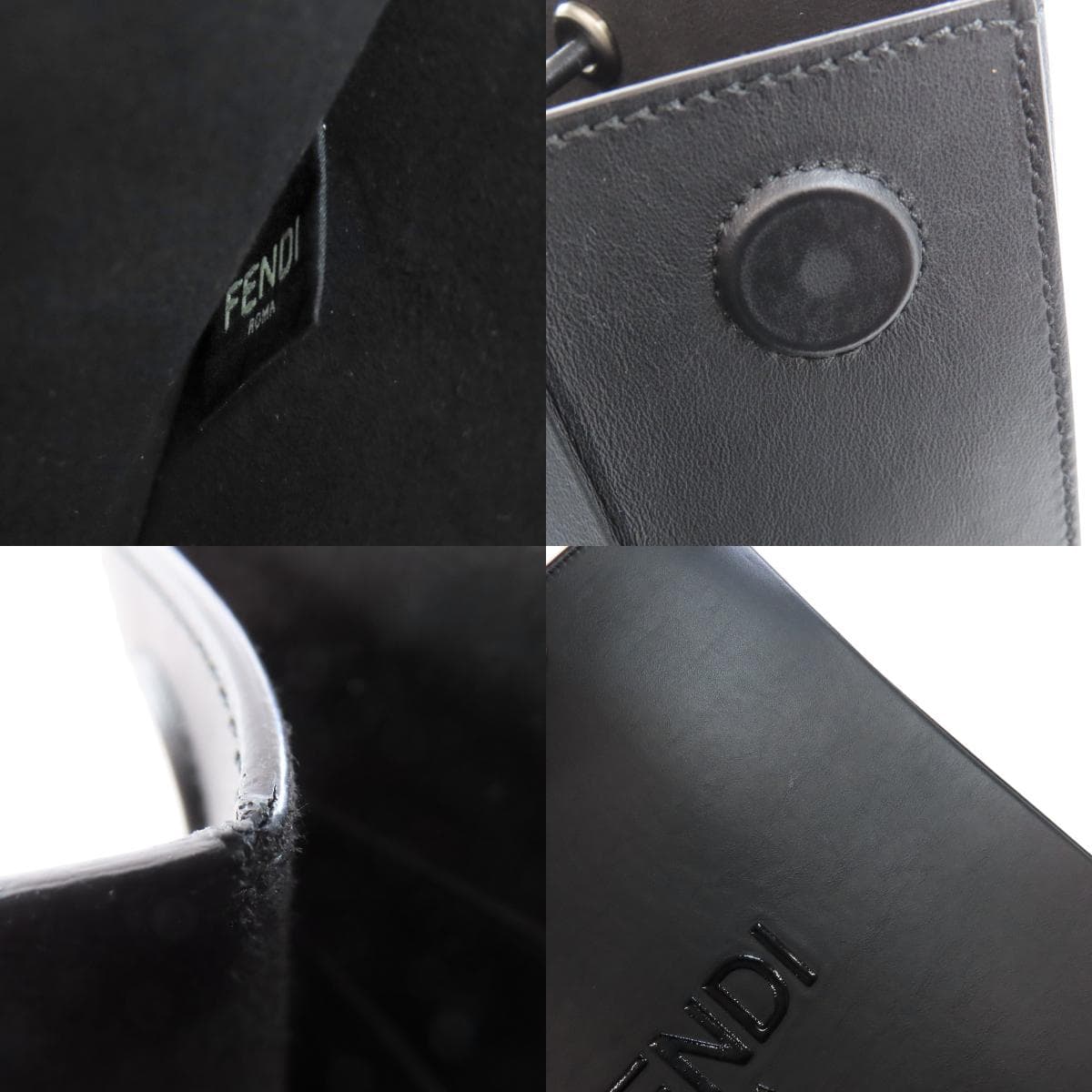 Fendi 2WAY Handbag Leather Women's [Used] [FENDI] 8