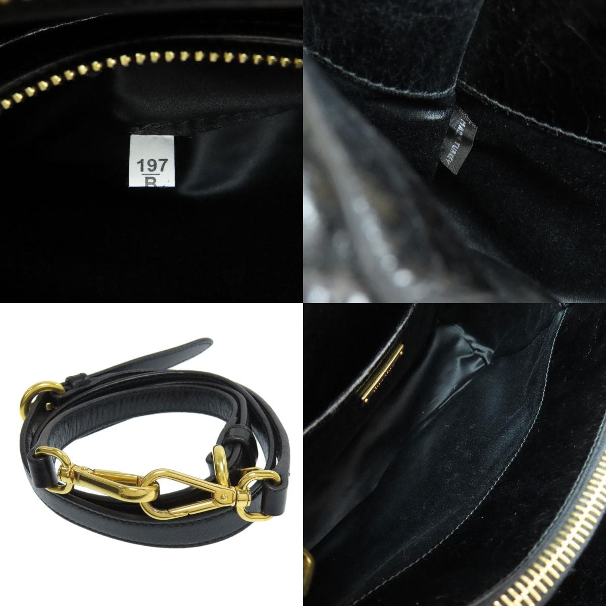 Miu Miu Ribbon 2WAY Handbag Calf Leather Ladies [Used] [MIUMIU] 7