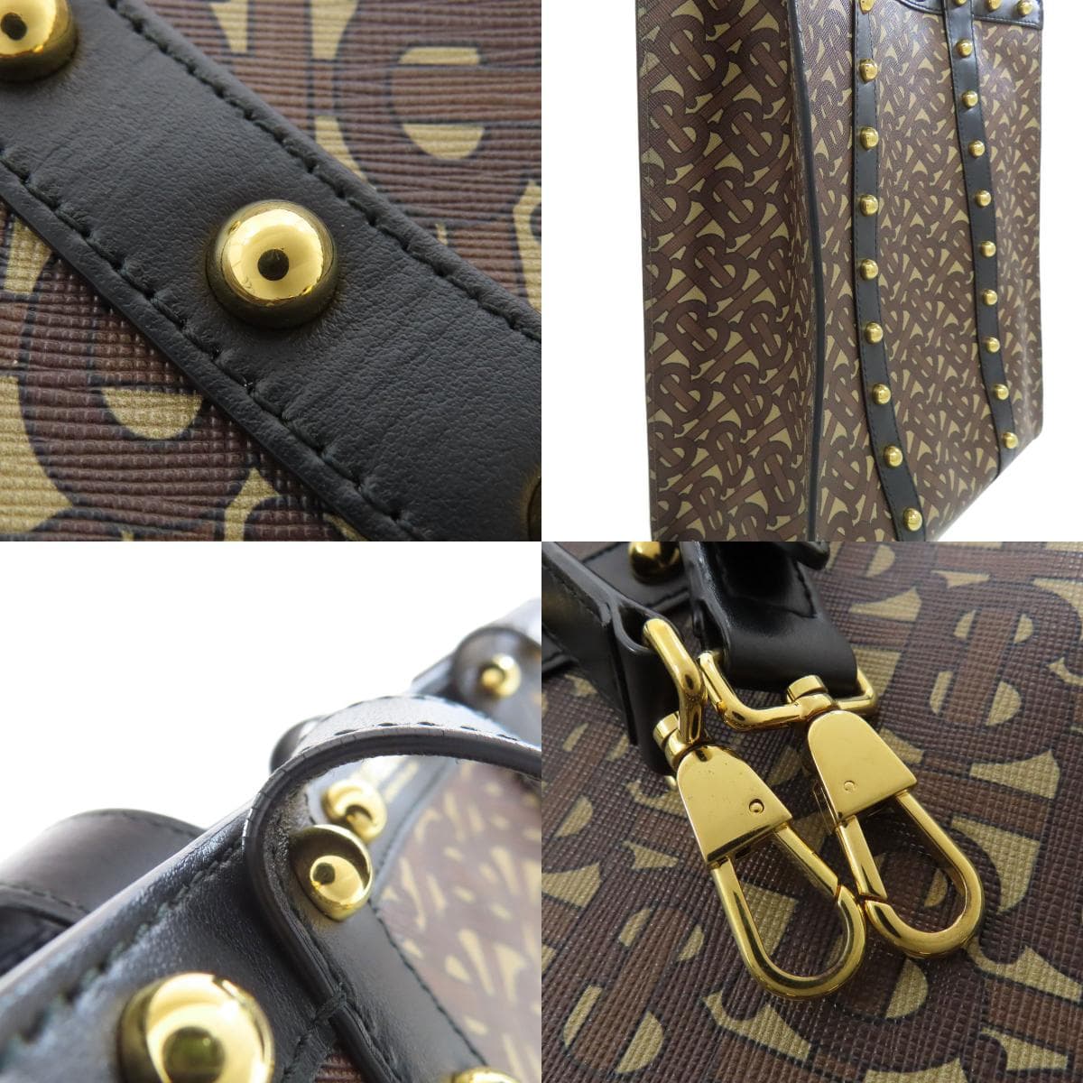 Burberry TB Logo 2WAY Tote Bag PVC/Leather Ladies [Used] [BURBERRY] 8