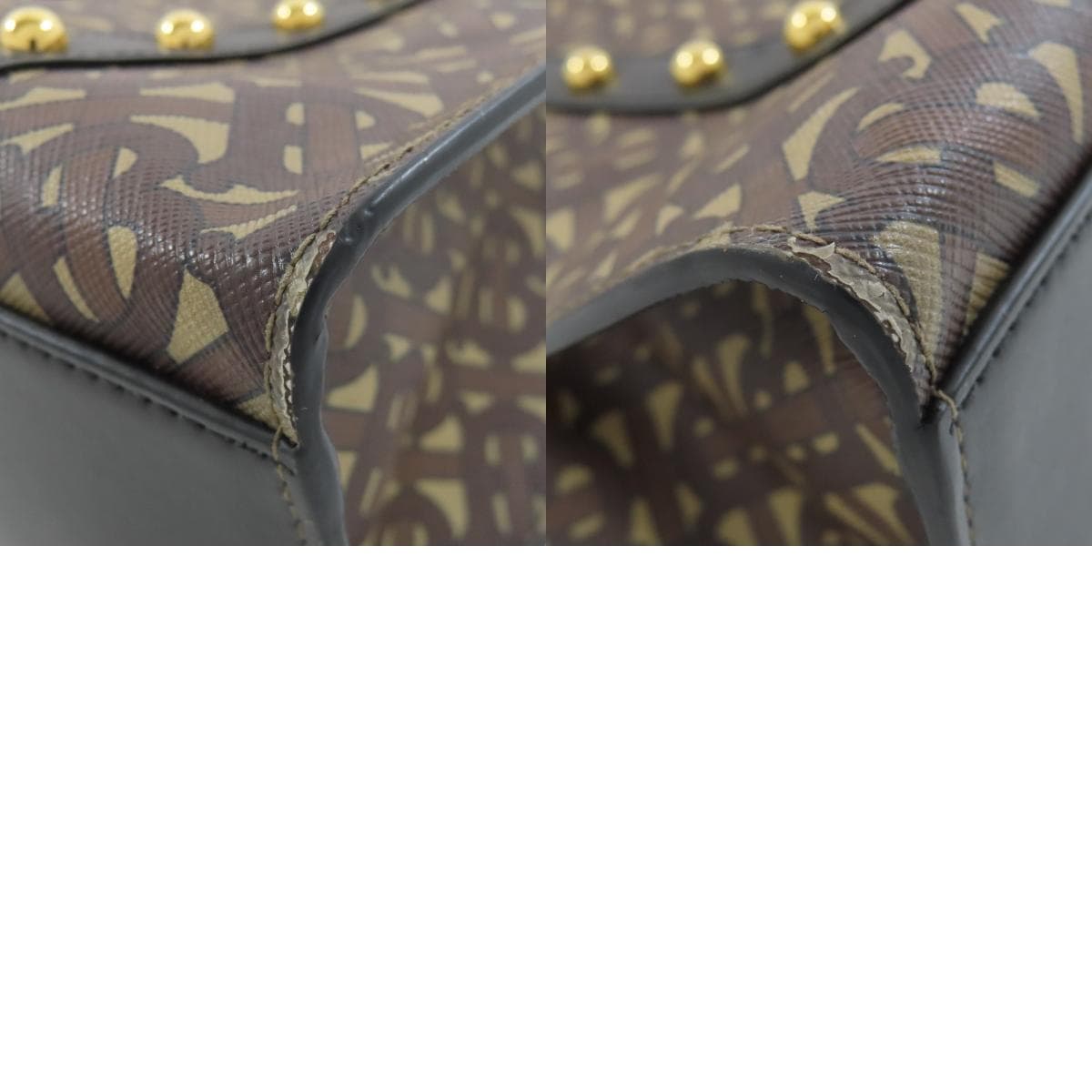 Burberry TB Logo 2WAY Tote Bag PVC/Leather Ladies [Used] [BURBERRY] 10