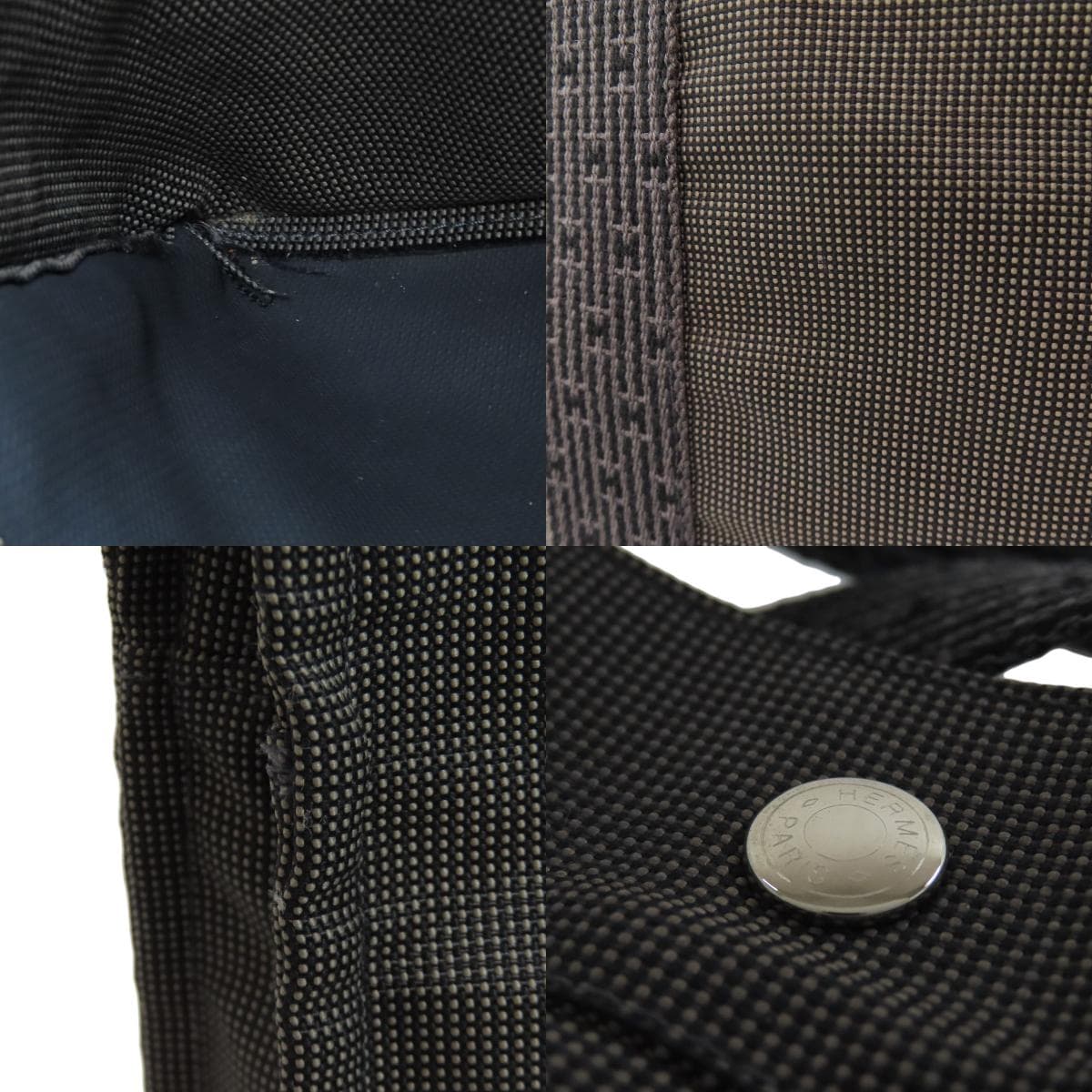 Hermes Aile Line Ad Backpack Daypack Canvas for Women [Used] [HERMES] 8