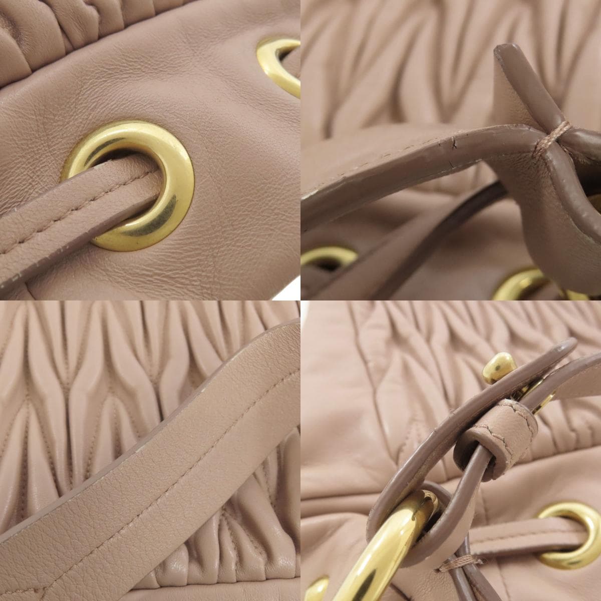 Miu Miu One Shoulder Matelassé 2WAY Shoulder Bag Leather Ladies [Used] [MIUMIU] 9