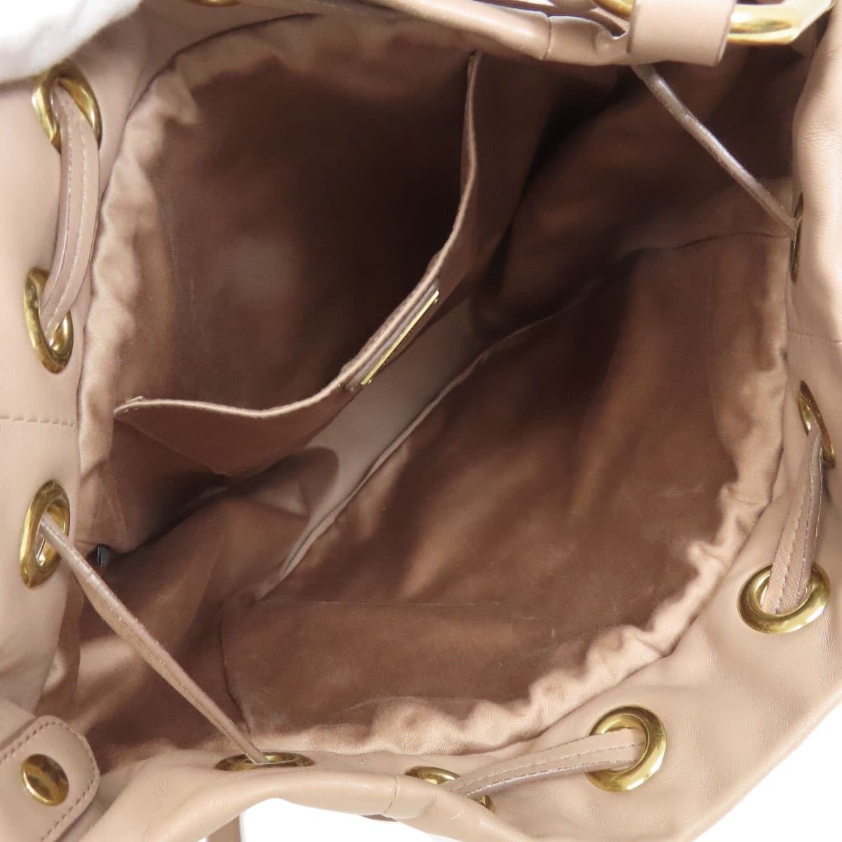 Miu Miu One Shoulder Matelassé 2WAY Shoulder Bag Leather Ladies [Used] [MIUMIU] 5