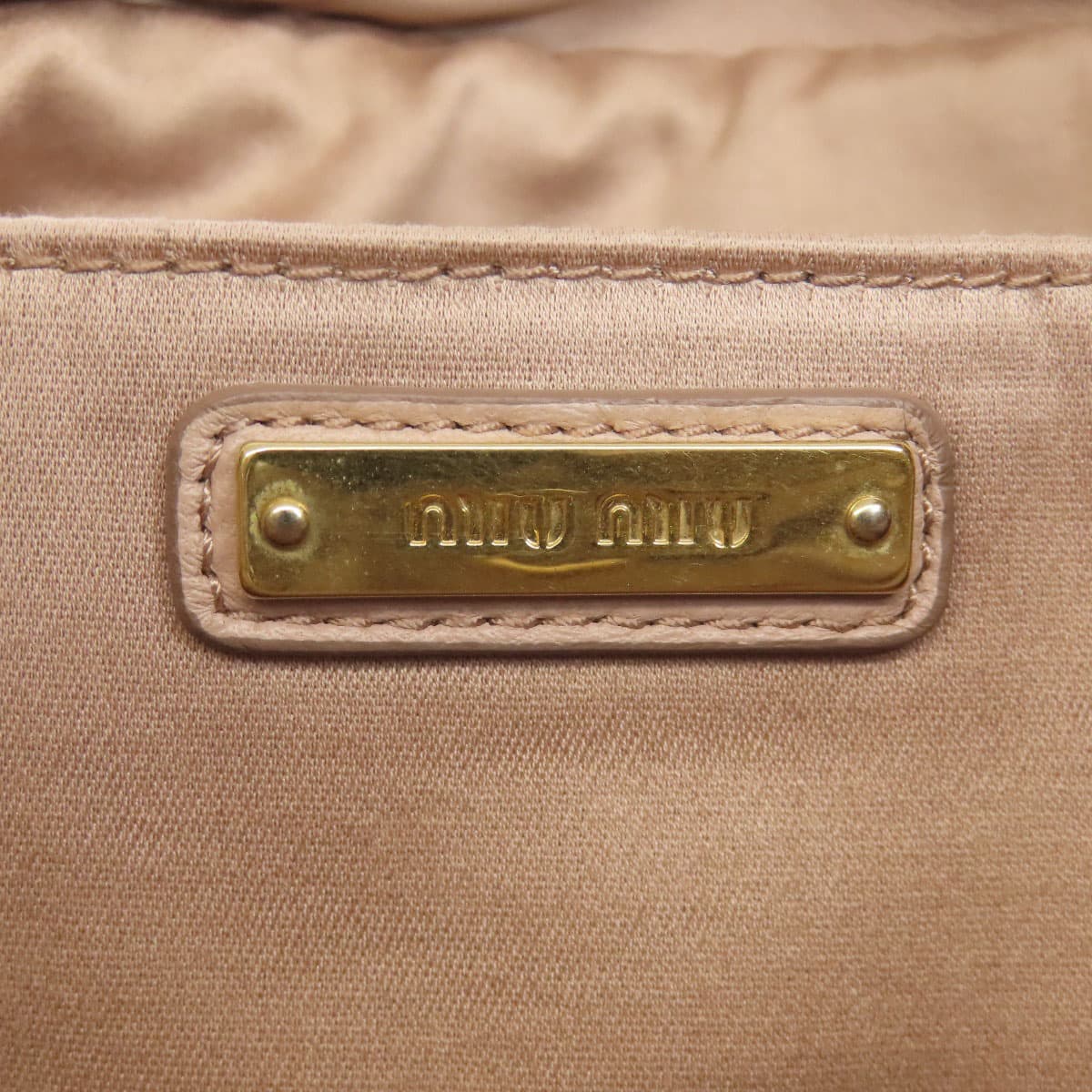 Miu Miu One Shoulder Matelassé 2WAY Shoulder Bag Leather Ladies [Used] [MIUMIU] 6