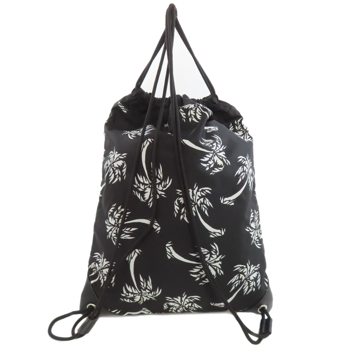 D&G Drawstring Backpack Palm Tree Backpack/Daypack Nylon Material Ladies [Used] [D&G] 2