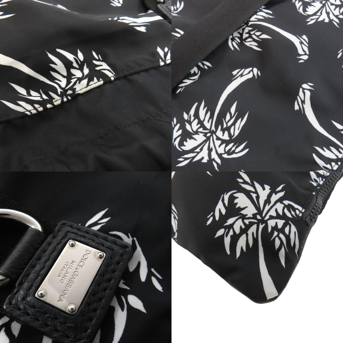 D&G Drawstring Backpack Palm Tree Backpack/Daypack Nylon Material Ladies [Used] [D&G] 9