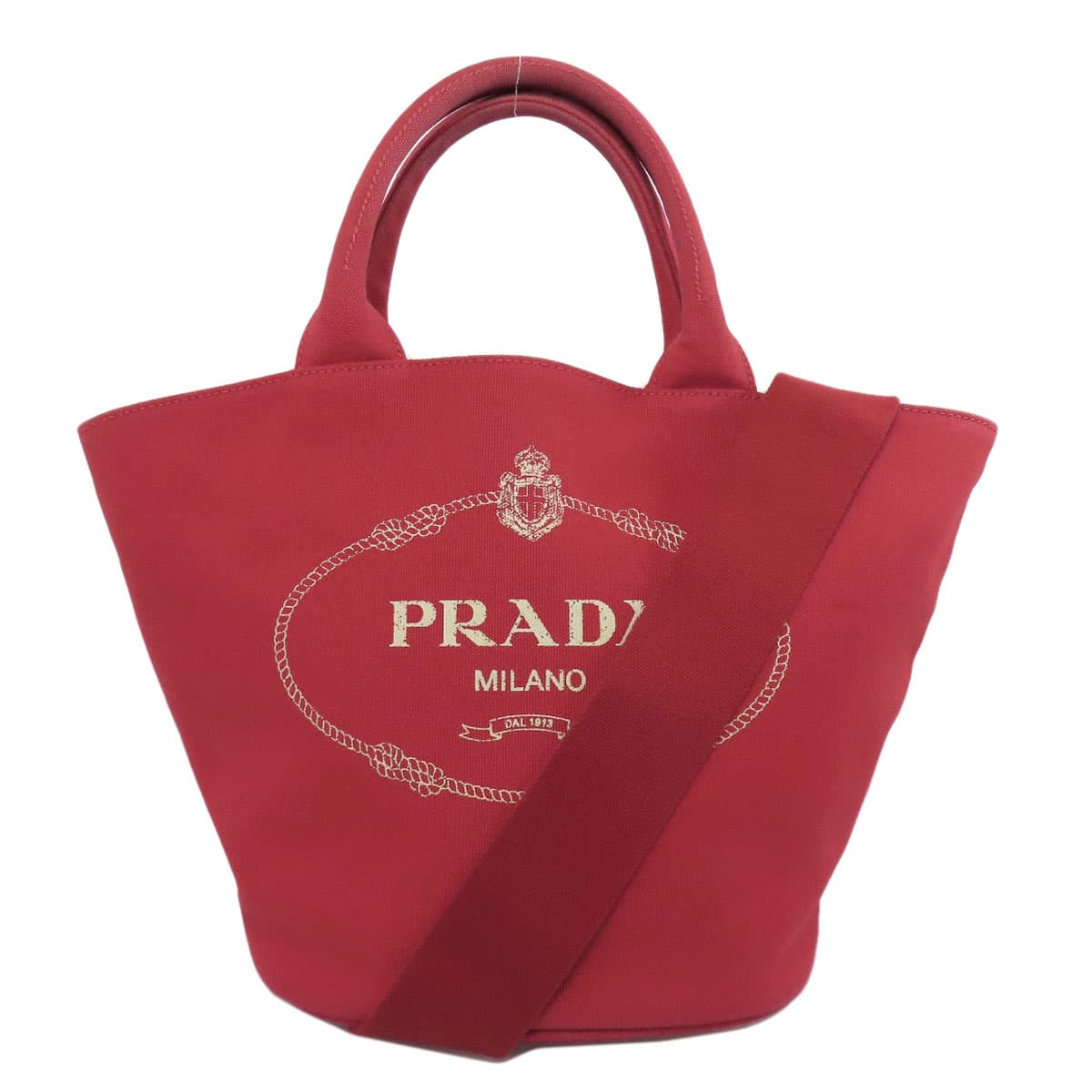 Prada Canapa Bucket 2WAY Tote Bag Canvas Ladies [Used] [PRADA]