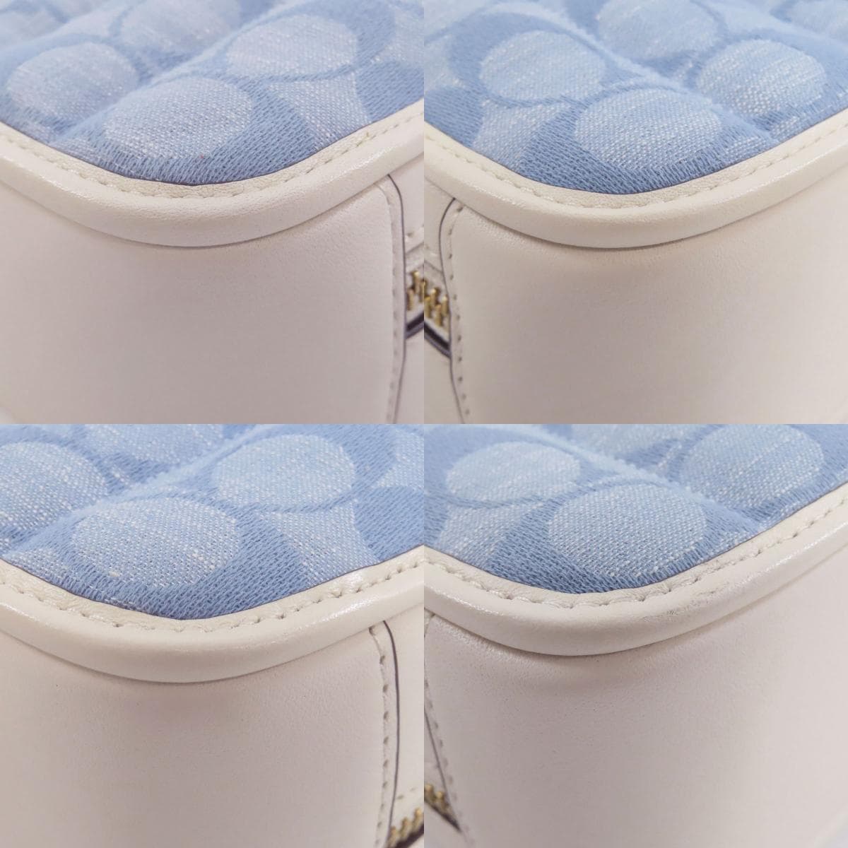 Coach C4688 Signature 2WAY Handbag Denim/Leather Ladies [Used] [COACH] C4688 10